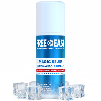 Free-Ease Magic Relief Roller – Nerve Joint and Muscle Pain Relief Roll On – Fast Cooling Therapy for Back, Neck, Shoulder, Knee Pain - Supports Joint Flexibility and Overall Mobility - Made in USA FREE EASEBuy Supplements Australia