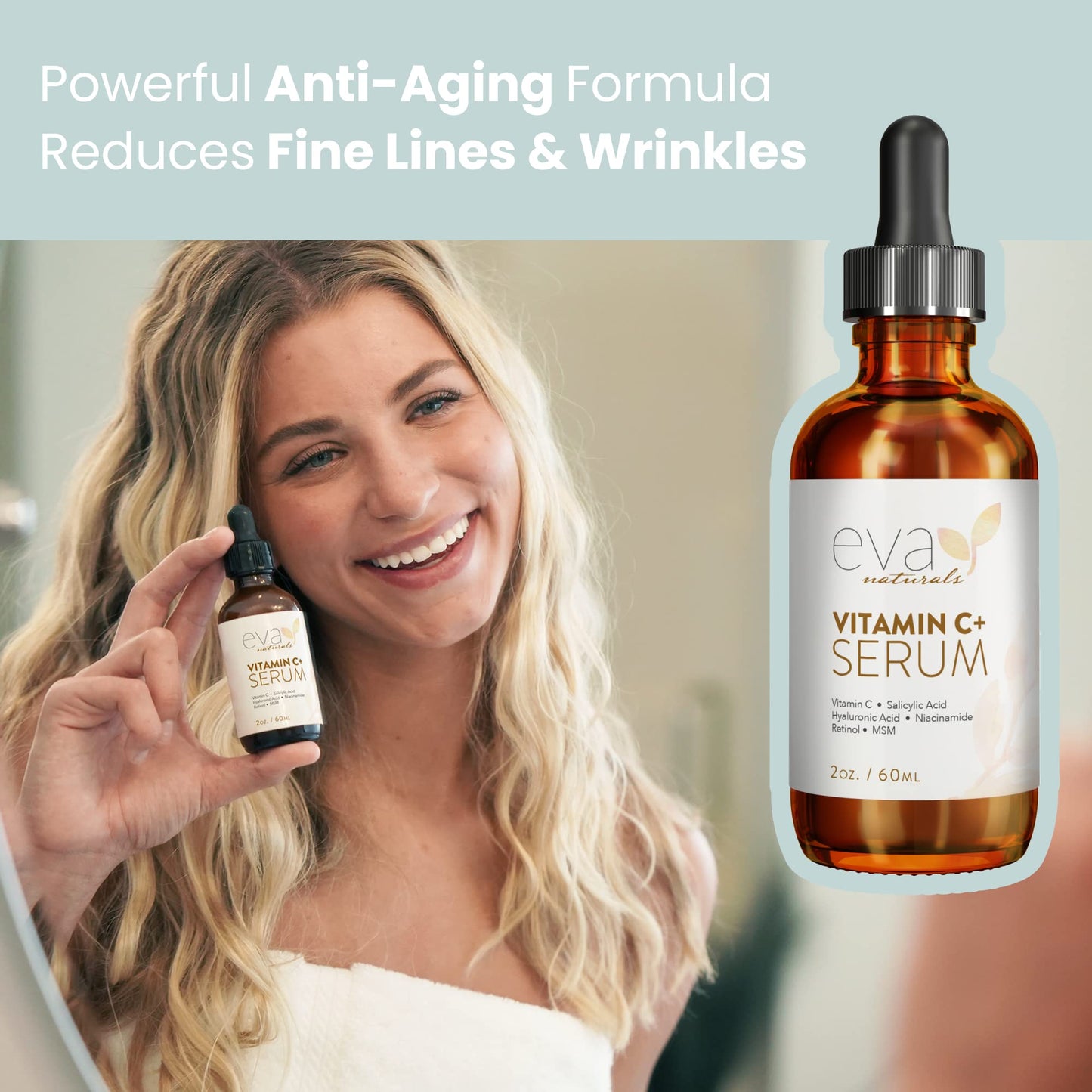 Vitamin C Serum for Face - Vitamin C Facial Serums with Hyaluronic Acid, Retinol Eva NaturalsBuy Supplements Australia