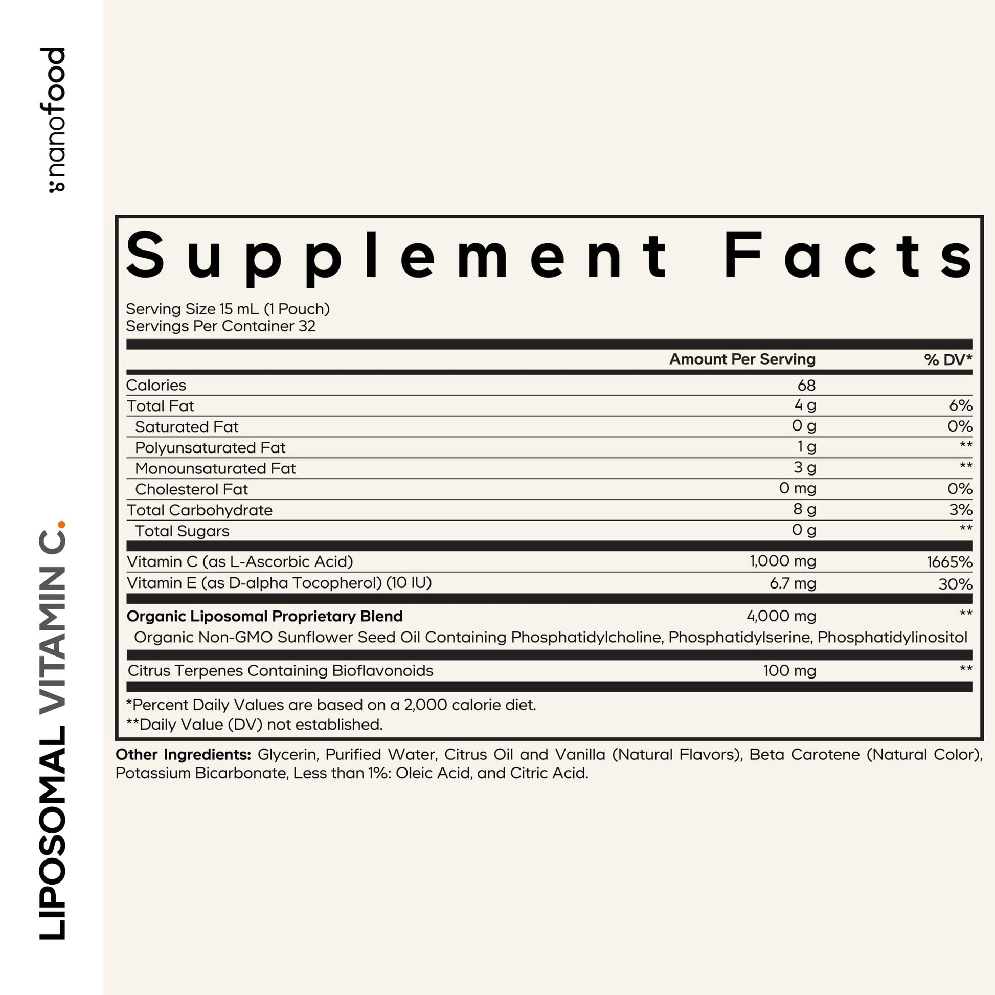Codeage Liposomal Vitamin C Liquid 1000mg Vitamin C, 4000mg Essential Phospholipids, Supplement For Daily Immune Support, Liposomes For Absorption, Citrus Bioflavonoids, Vitamin E, Non-GMO, 32 Pouches CodeageBuy Supplements Australia