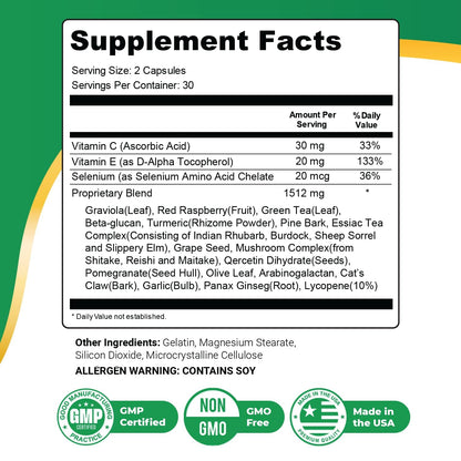 Keravita Pro - Natural Supplement with Vitamins C, Vitamin E, Green Tea, Turmeric & Mushroom for Hair & Nail | Non-GMO, Stimulant-Free | Made in the USA, GMP-Certified | 60 Capsules - 1 Month Supply Nature’s NutriWaveBuy Supplements Australia