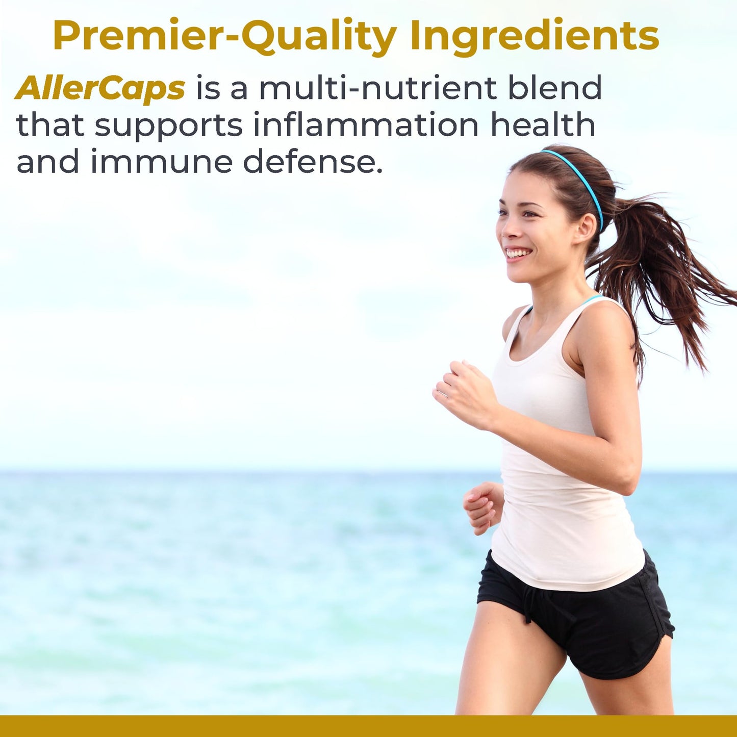 Premier Research Labs AllerCaps - A Lung Health Supplement with NAC/N-Acetyl Cysteine, Featuring Bromelain, Reishi Mushroom & Quertecin, Immune Support Formula - 60 Vegetarian Capsules Premier Research LabsBuy Supplements Australia