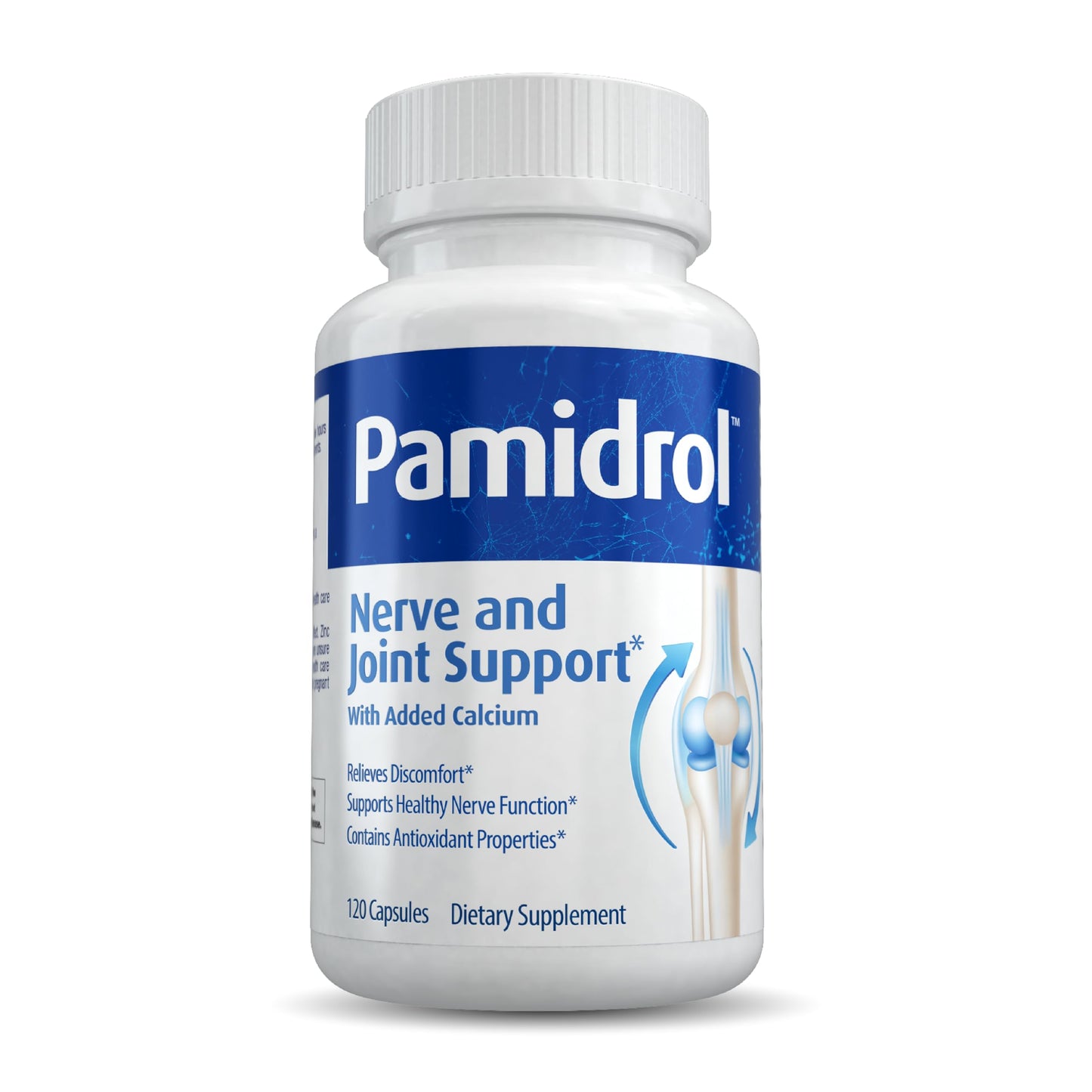 Pamidrol Nerve and Joint Support with Added Calcium 120 Capsules PamidrolBuy Supplements Australia