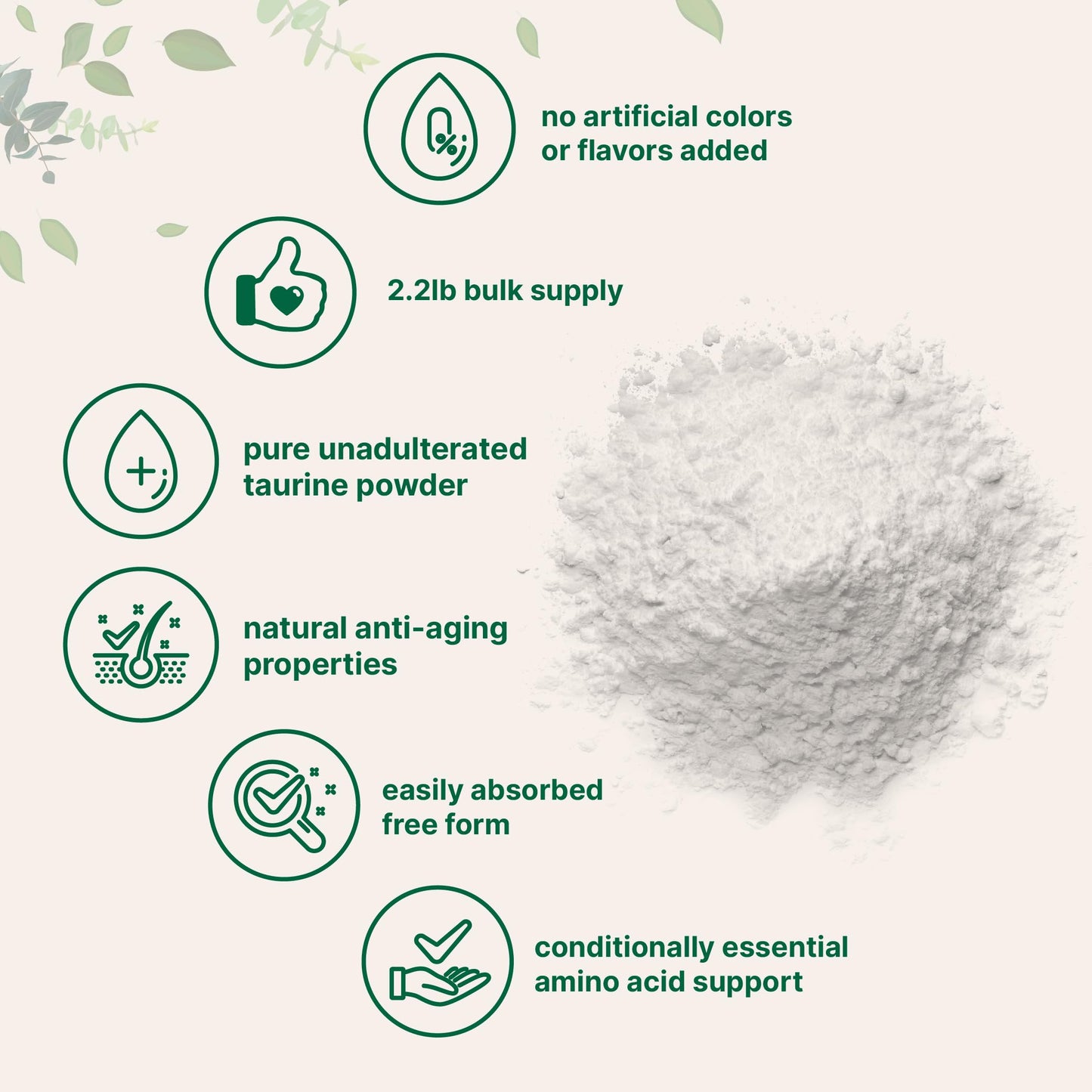 Micro Ingredients Taurine Powder Supplement | 1 KG, 2000mg Per Serving | Unflavored | 100% Pure, Easily Absorbed Free Form | Essential Amino Acids for Exercise, Energy, & Heart Support Micro IngredientsBuy Supplements Australia