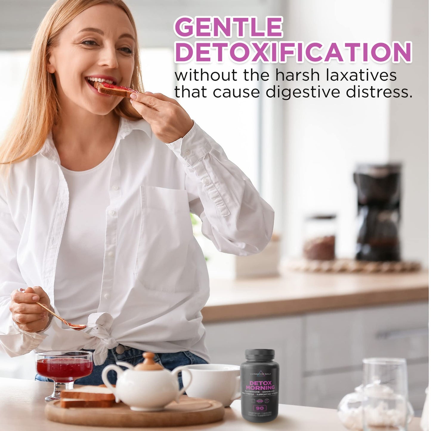 Livingood Daily Detox Pills - Full Body Detox Cleanse for Women & Men with Milk Thistle Livingood DailyBuy Supplements Australia