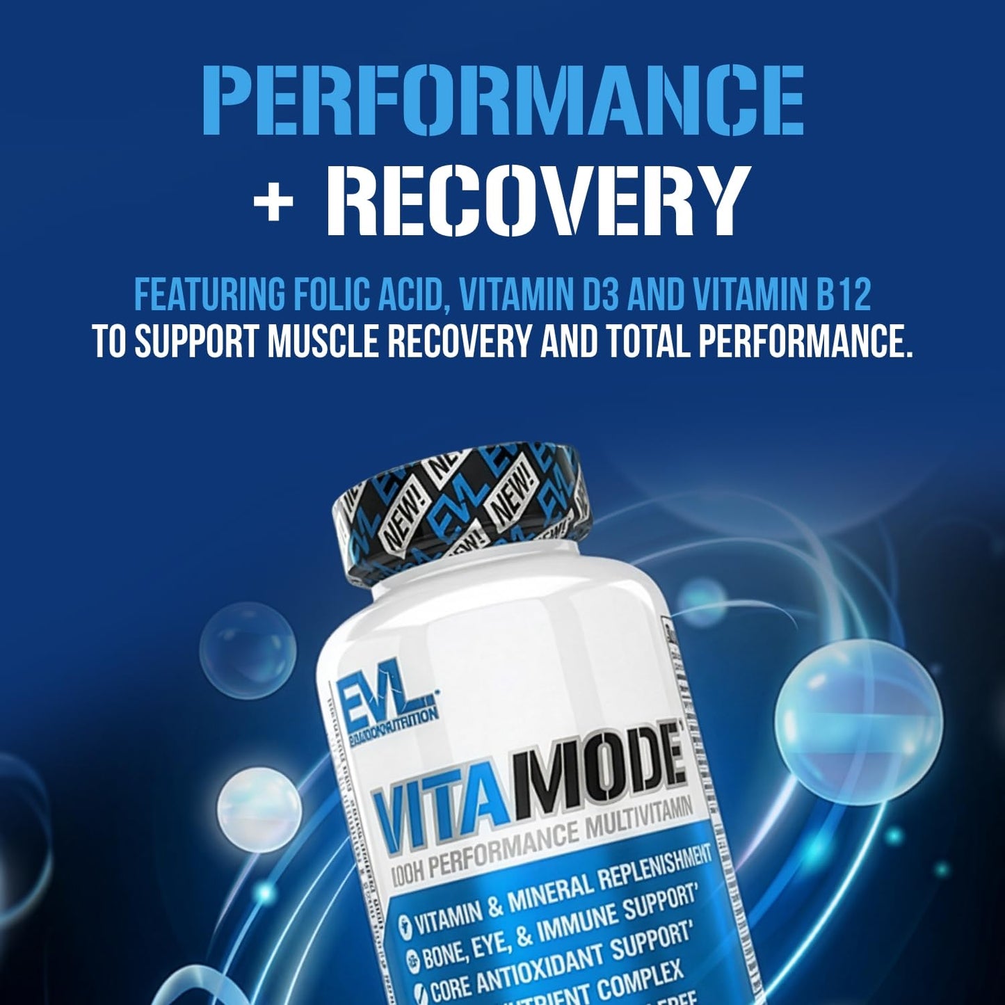 EVL Advanced Daily Multivitamin - Men's Multivitamin with Essential Minerals Phytonutrient Complex and VitaMode Active Mens Vitamins for Energy