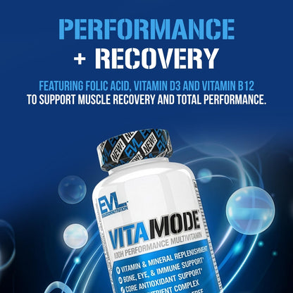 EVL Advanced Daily Multivitamin - Men's Multivitamin with Essential Minerals Phytonutrient Complex and VitaMode Active Mens Vitamins for Energy