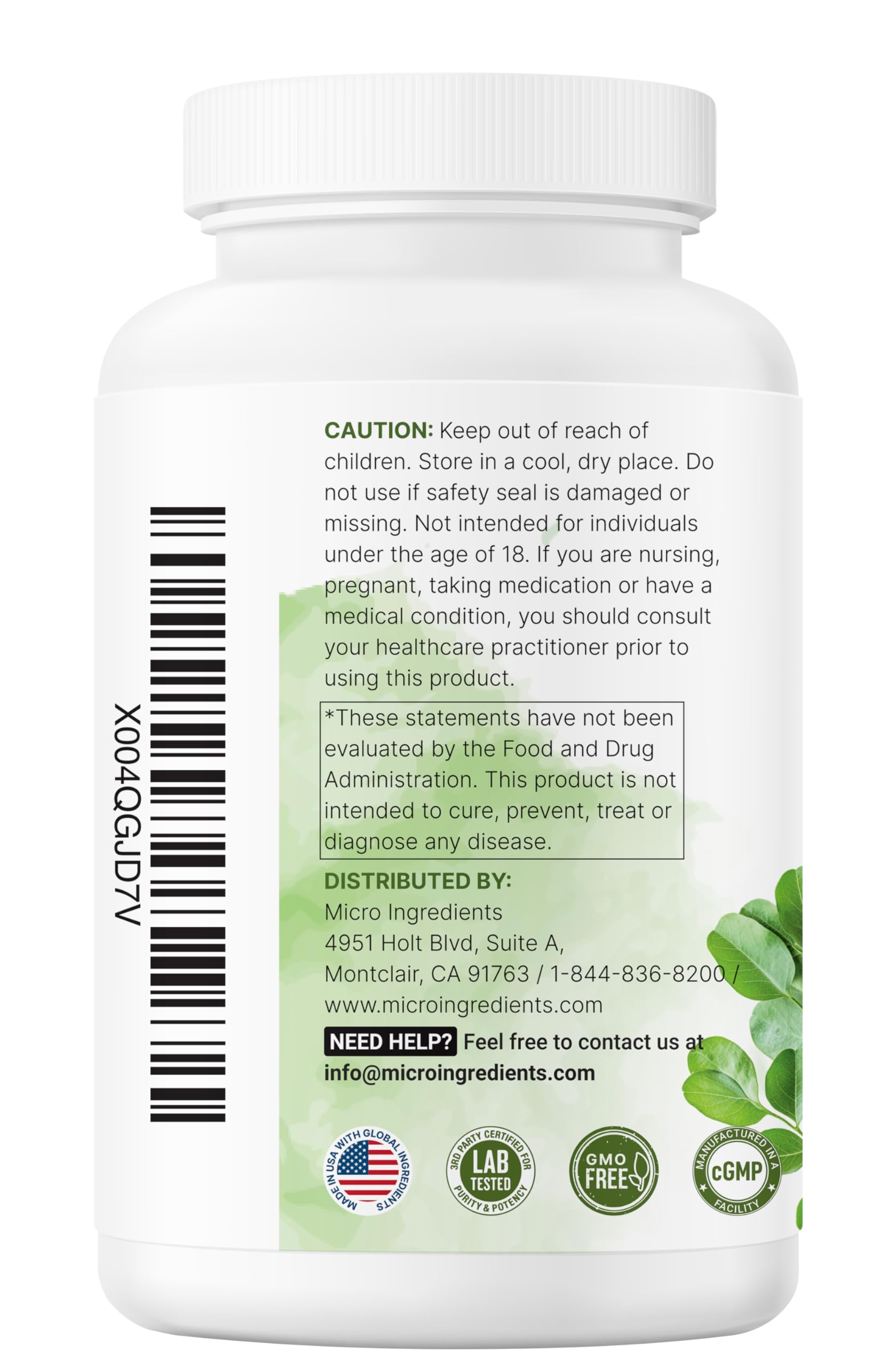 Micro Ingredients Moringa Oleifera | 300 Capsules with Supergreens Blend of Wheatgrass, Barley Grass, Spirulina, & Chlorella | Antioxidant Supplement, Energy, & Immune Support | Non-GMO Micro IngredientsBuy Supplements Australia