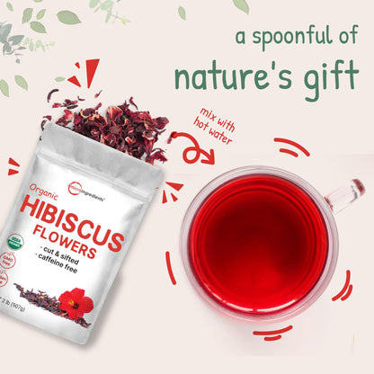Organic Hibiscus Flowers, 2lbs | Flor de Jamaica, Loose Leaf Flower Source Micro IngredientsBuy Supplements Australia