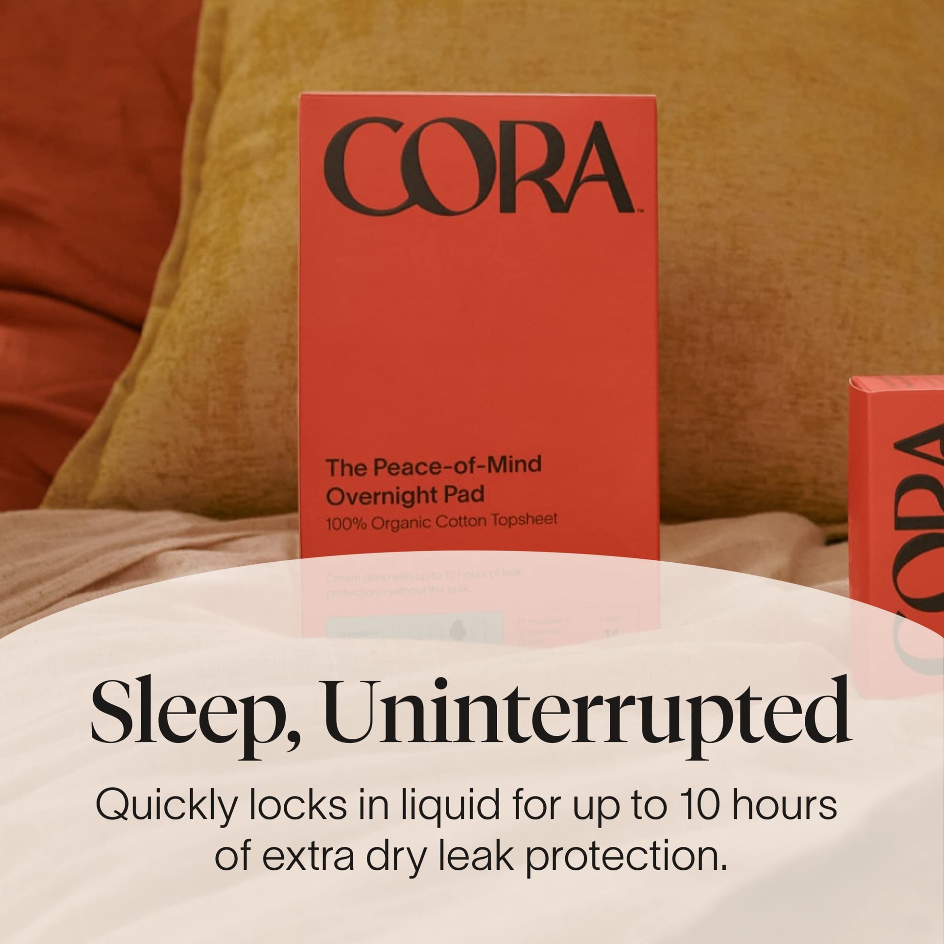 Cora Organic Pads | Ultra Thin Period Pads with Wings | Overnight Absorbency | Ultra-Absorbent CoraBuy Supplements Australia