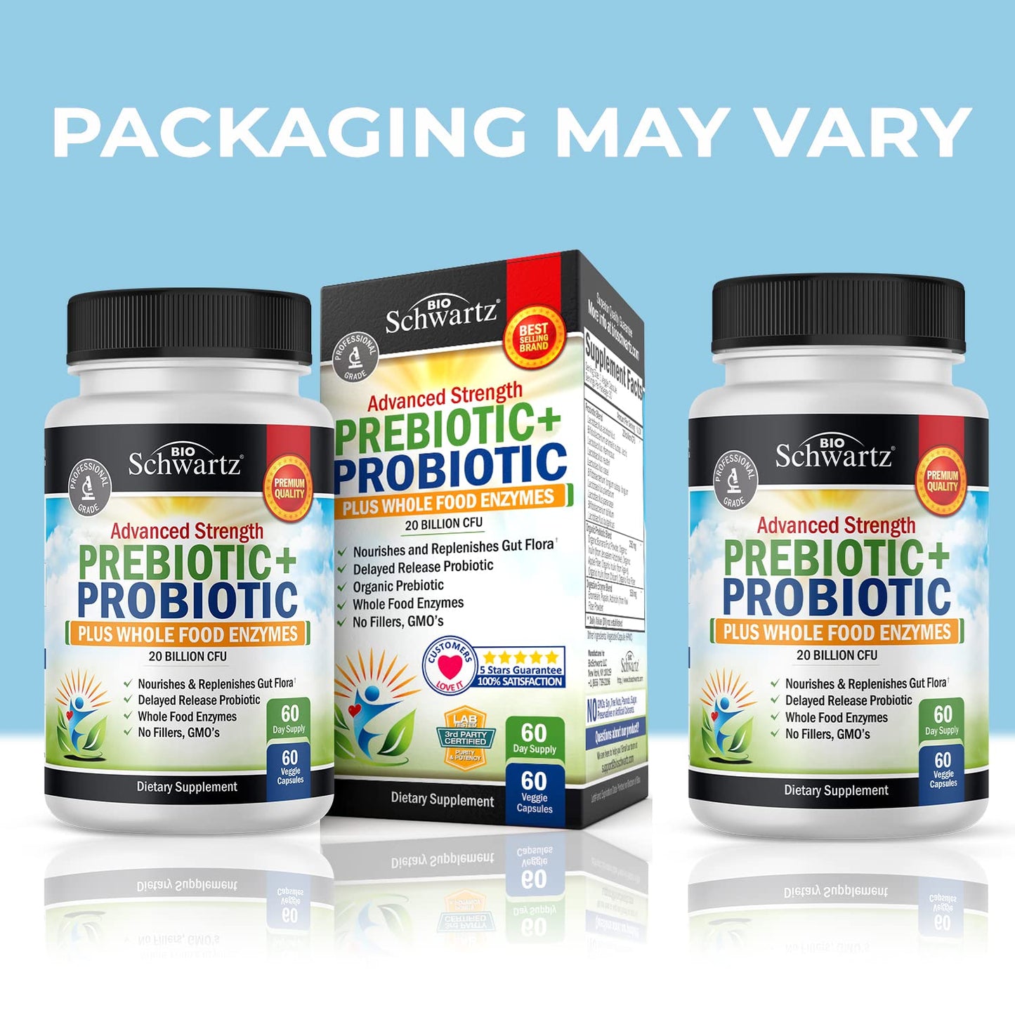 Prebiotics and Probiotic with Whole Food Enzymes for Adults Women & Men BioSchwartzBuy Supplements Australia