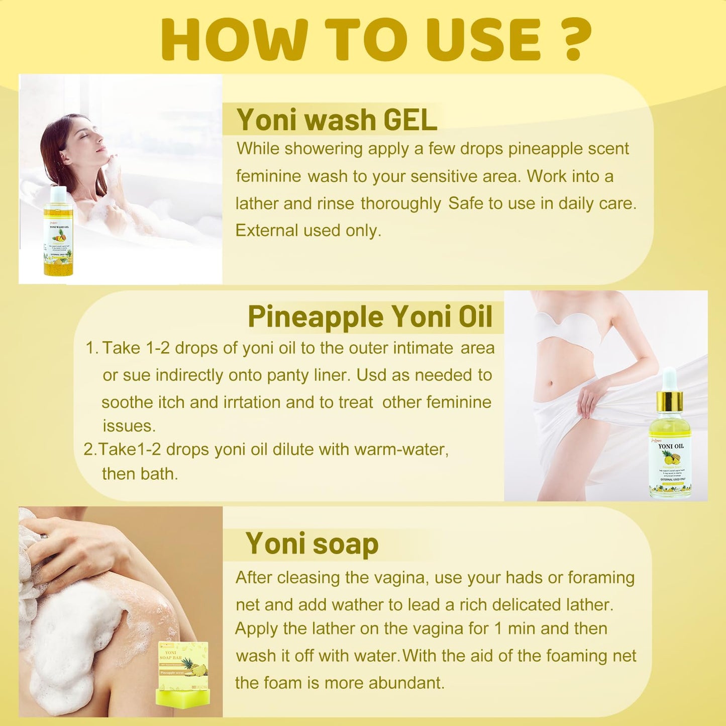 Yoni Wash Yoni Oil Yoni Bar Soap, Women ph Balance, Feminine Wash for Women Remove Odor Moisturizing forvirnessBuy Supplements Australia