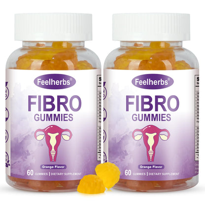 Feelherbs Fibro Gummies for Women, Pack of 2, Multivitamin Inositol Gummies with Inositol, Biotin, Vitamins A, C, D3, E, B6, B12, 60 Gummies Per Bottle FeelherbsBuy Supplements Australia
