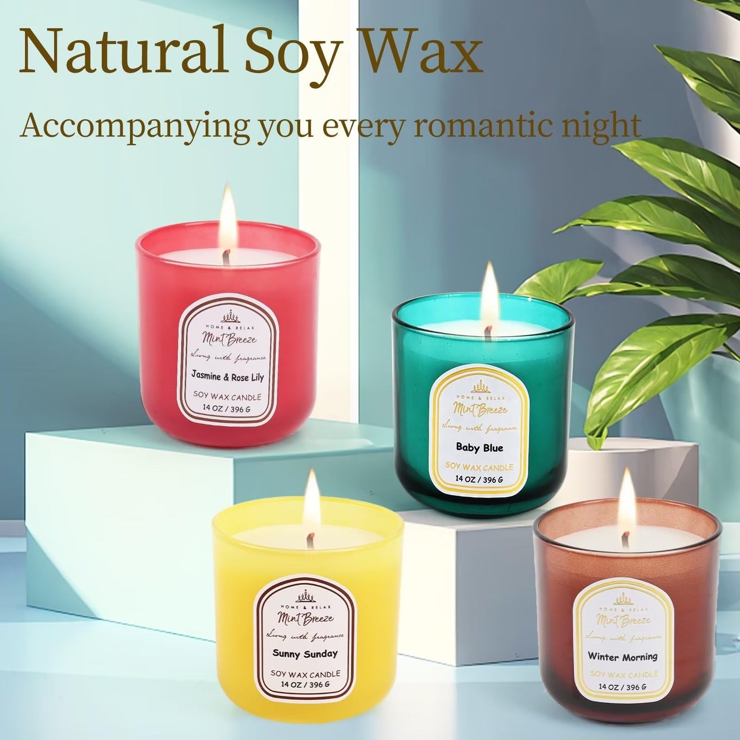 HOME & RELAX 14oz Scented Soy Wax Candle,Big Candle, More Than 80 Hours Long Lasting Burning time HOME & RELAXBuy Supplements Australia