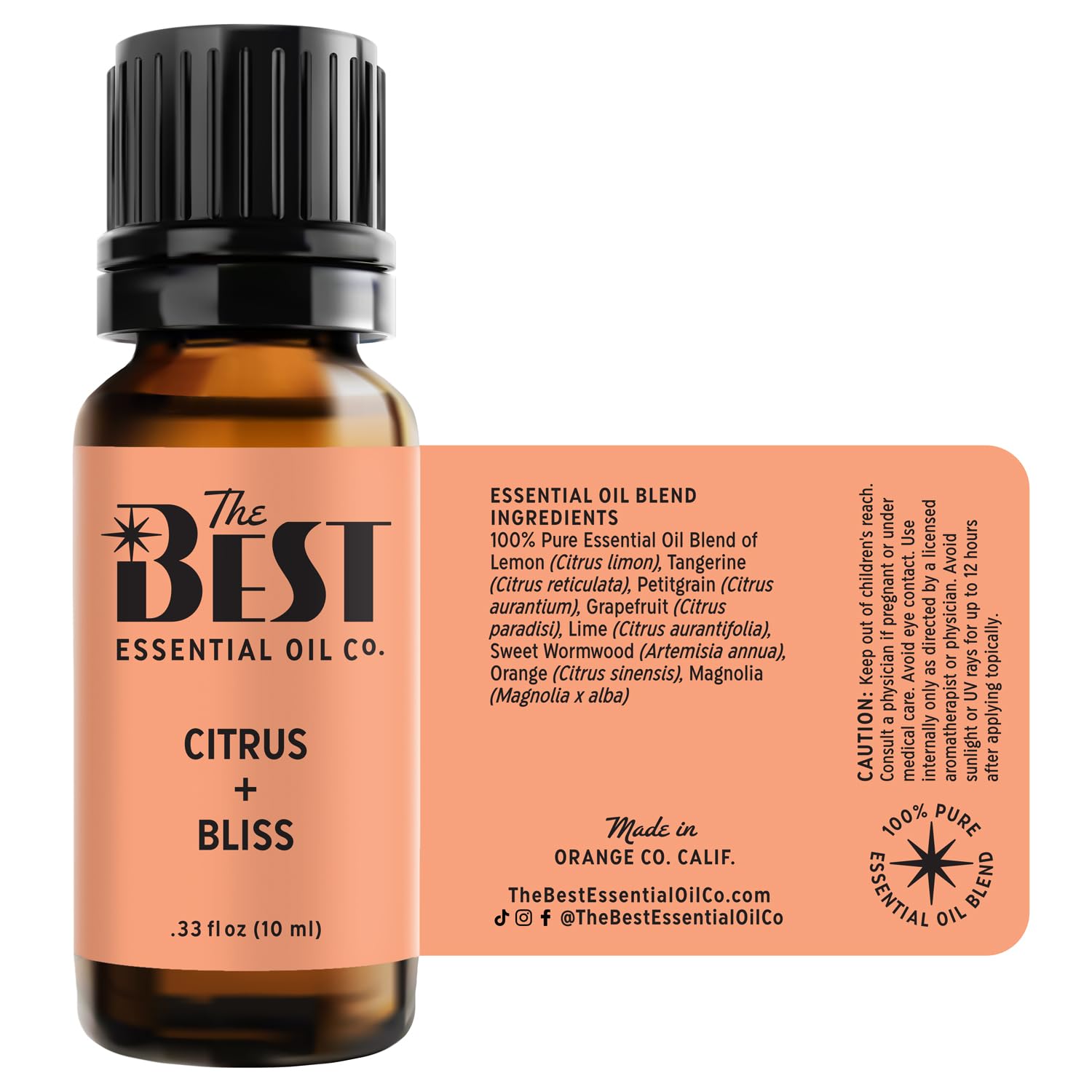 The Best Citrus + Bliss Essential Oil Blend- Premium Grade- 100% Pure & Natural for Aromatherapy The Best Essential Oil CoBuy Supplements Australia