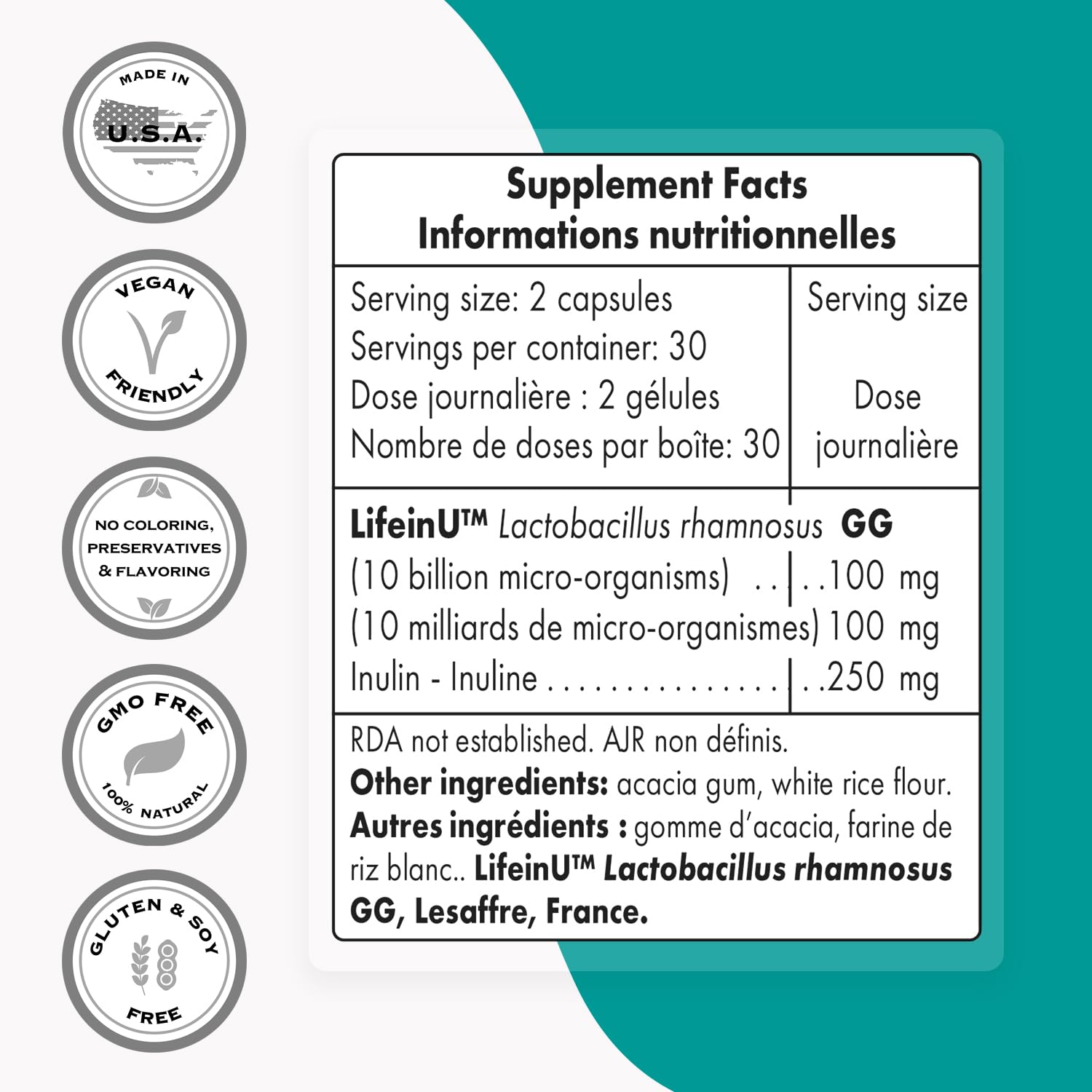 Supersmart - Lactobacillus Rhamnosus GG 10 Billion CFU per Day (LGG Probiotic SupersmartBuy Supplements Australia