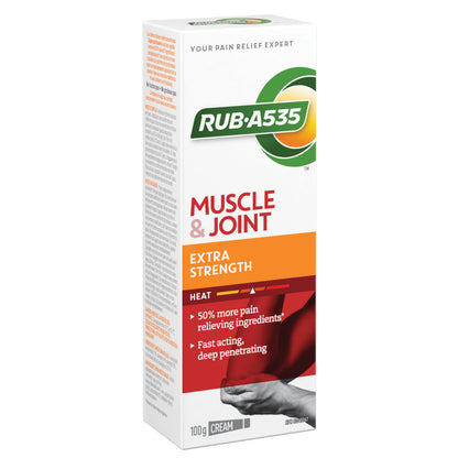 RUB A535 EXTRA STRENGTH CREAM For Relief of Arthritis, Rheumatic Pain, Muscle Pain, Joint & Back Pain 100 g Rub A535Buy Supplements Australia