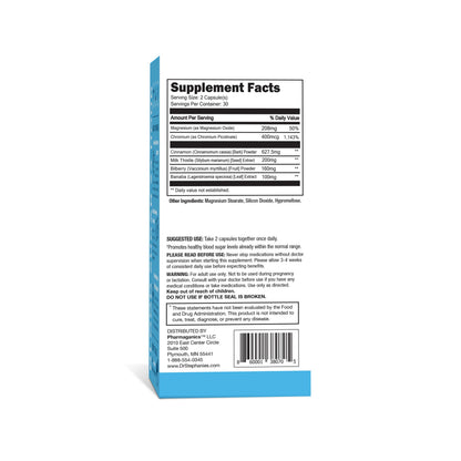 Pharmaganics Blood Sugar 24 Hour - 6 in 1 Formula with Cinnamon, Banaba, Chromium, Milk Thistle, & More - Once Daily Supplement PharmaganicsBuy Supplements Australia
