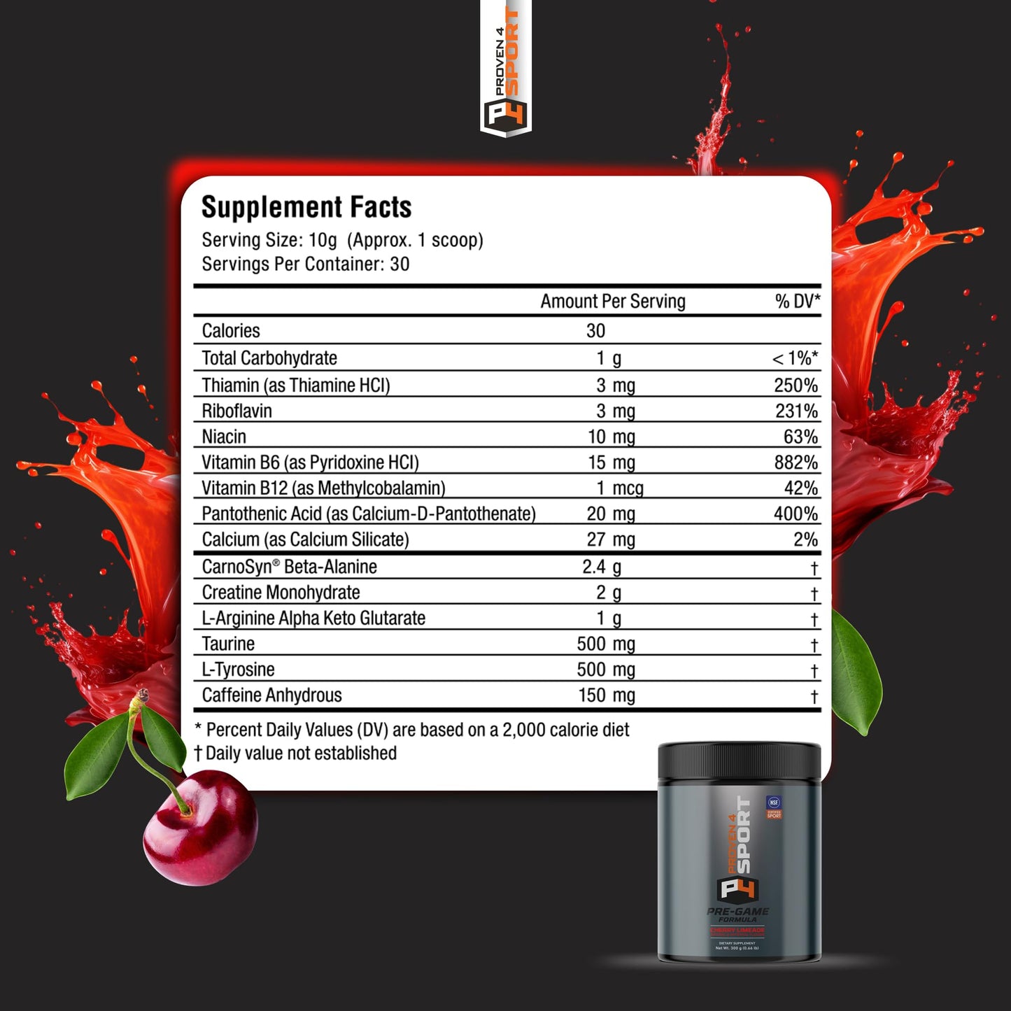 Proven4 Pre Workout Powder for Men and Women with Creatine - Beta Alanine - Caffeine Proven4 SportBuy Supplements Australia