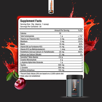 Proven4 Pre Workout Powder for Men and Women with Creatine - Beta Alanine - Caffeine Proven4 SportBuy Supplements Australia
