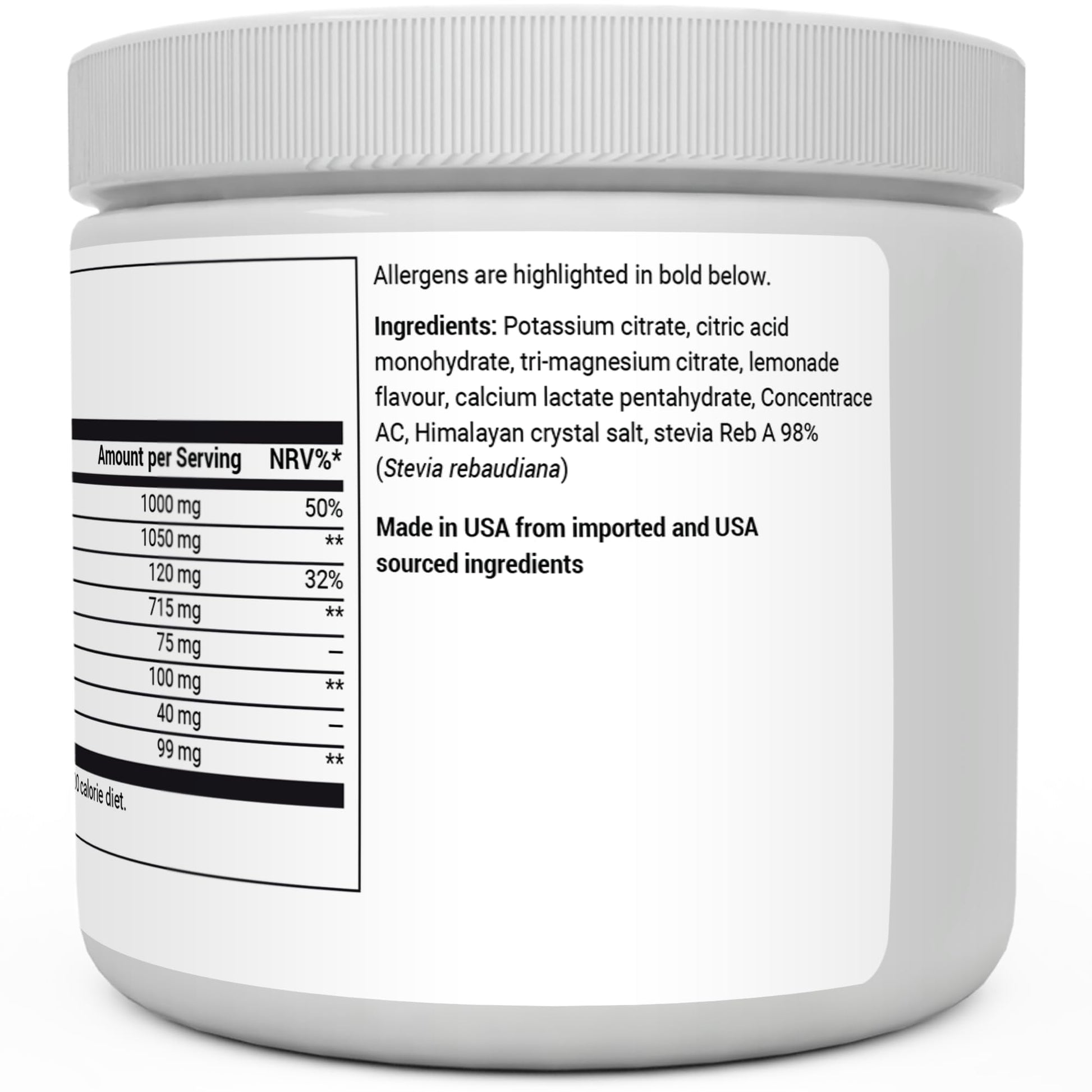 Dr. Berg Electrolyte Powder - Electrolyte Drink Supplements with 1000mg Potassium Dr. Berg NutritionalsBuy Supplements Australia