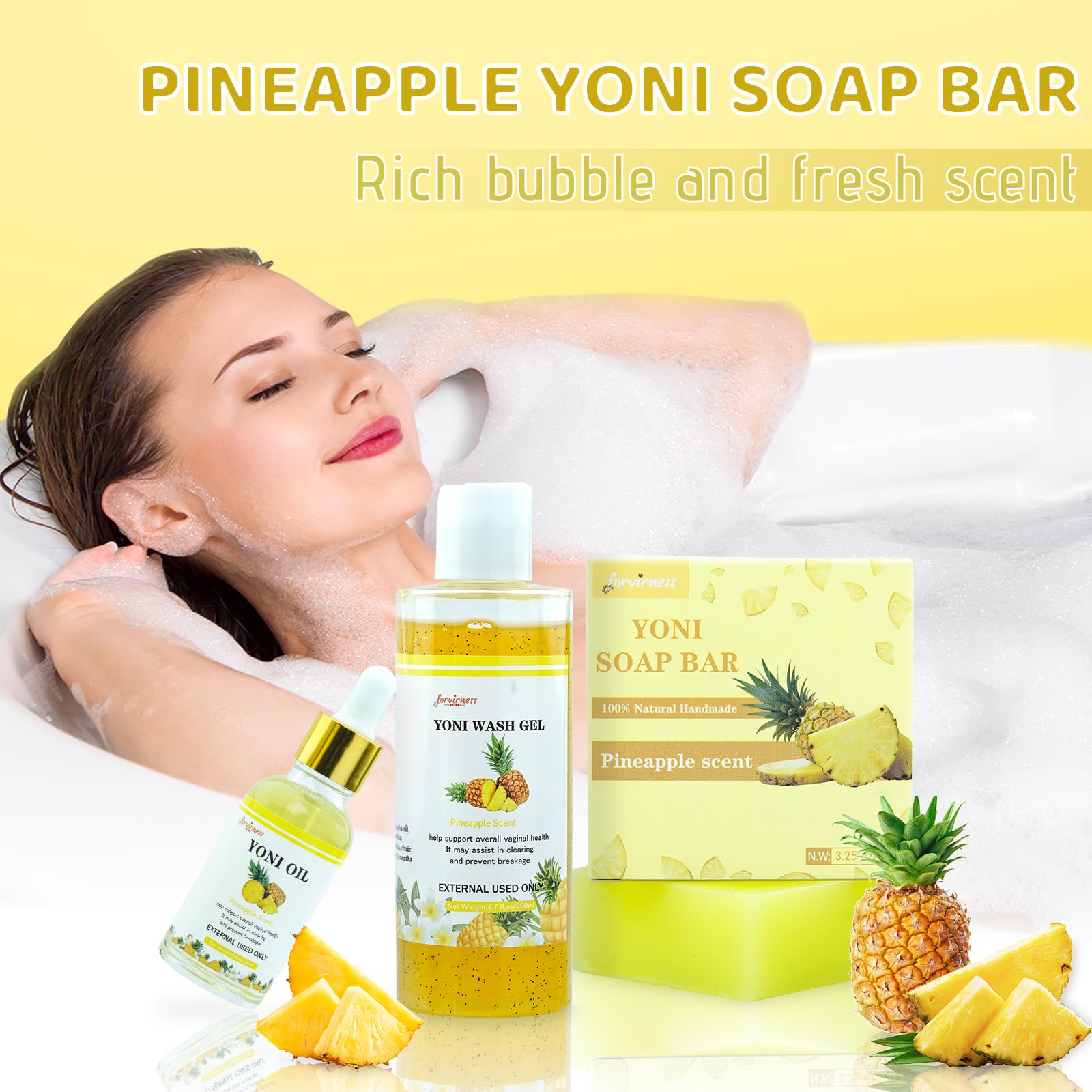 Yoni Wash Yoni Oil Yoni Bar Soap, Women ph Balance, Feminine Wash for Women Remove Odor Moisturizing forvirnessBuy Supplements Australia