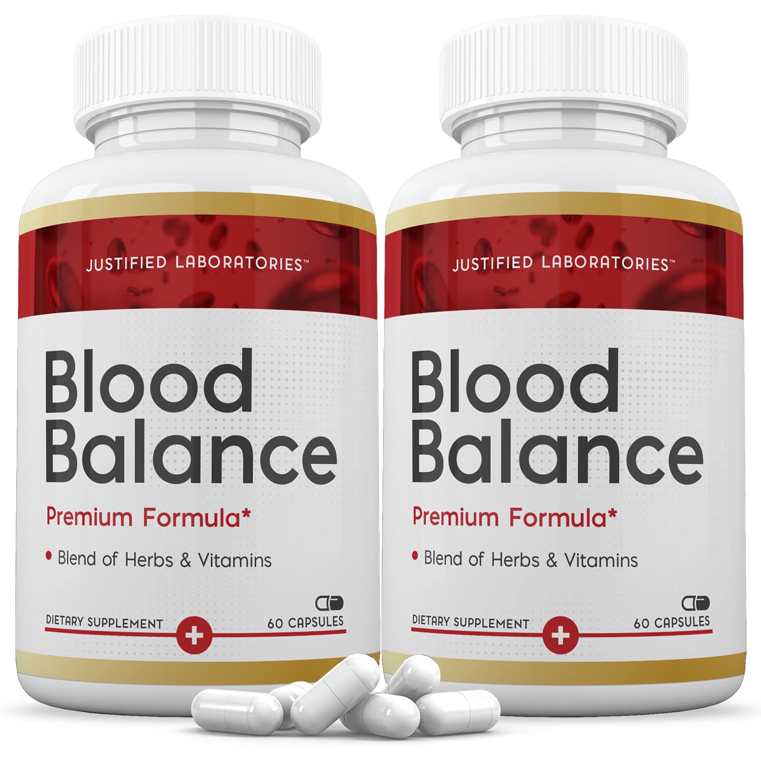 (2 Pack) Blood Balance Advanced Formula 688MG Supplement Pills 120 Capsules Justified LaboratoriesBuy Supplements Australia