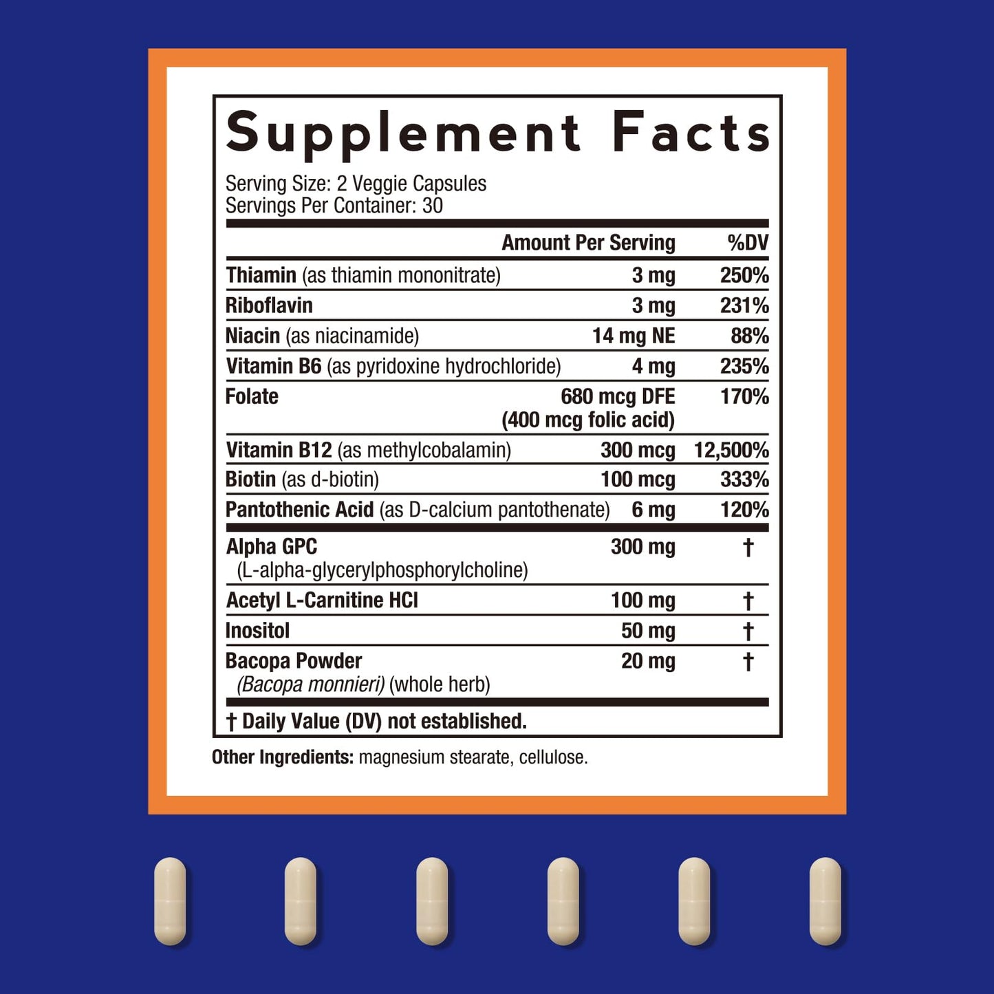 Doctor's Recipes Alpha GPC 300 mg Supplement, with 8 B Vitamins, Inositol, Acetyl L-Carnitine, Highly Bioavailable Source of Choline, 12-in-1 Cognitive Support for Women & Men, 60 Veggie Capsules Doctor's RecipesBuy Supplements Australia