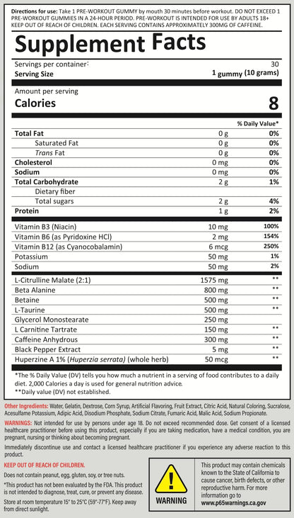 Kodagenix Pre Workout Gummies for Men and Women with Caffeine, L-Citrulline and Beta KodagenixBuy Supplements Australia