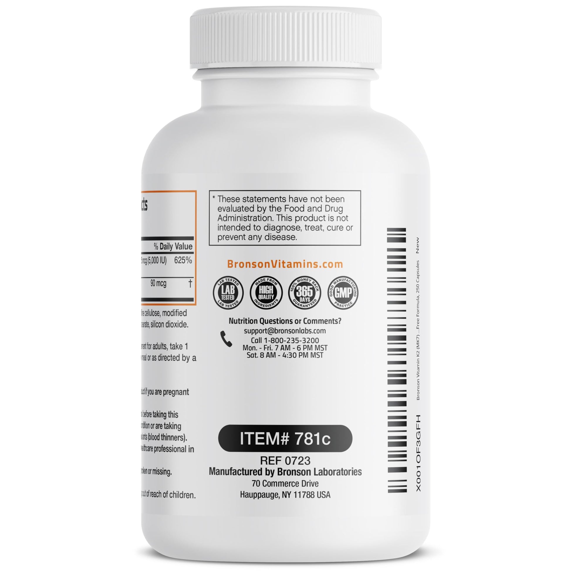 Bronson Vitamin K2 (MK7) with D3 Supplement Bone and Heart Health Non-GMO BronsonBuy Supplements Australia