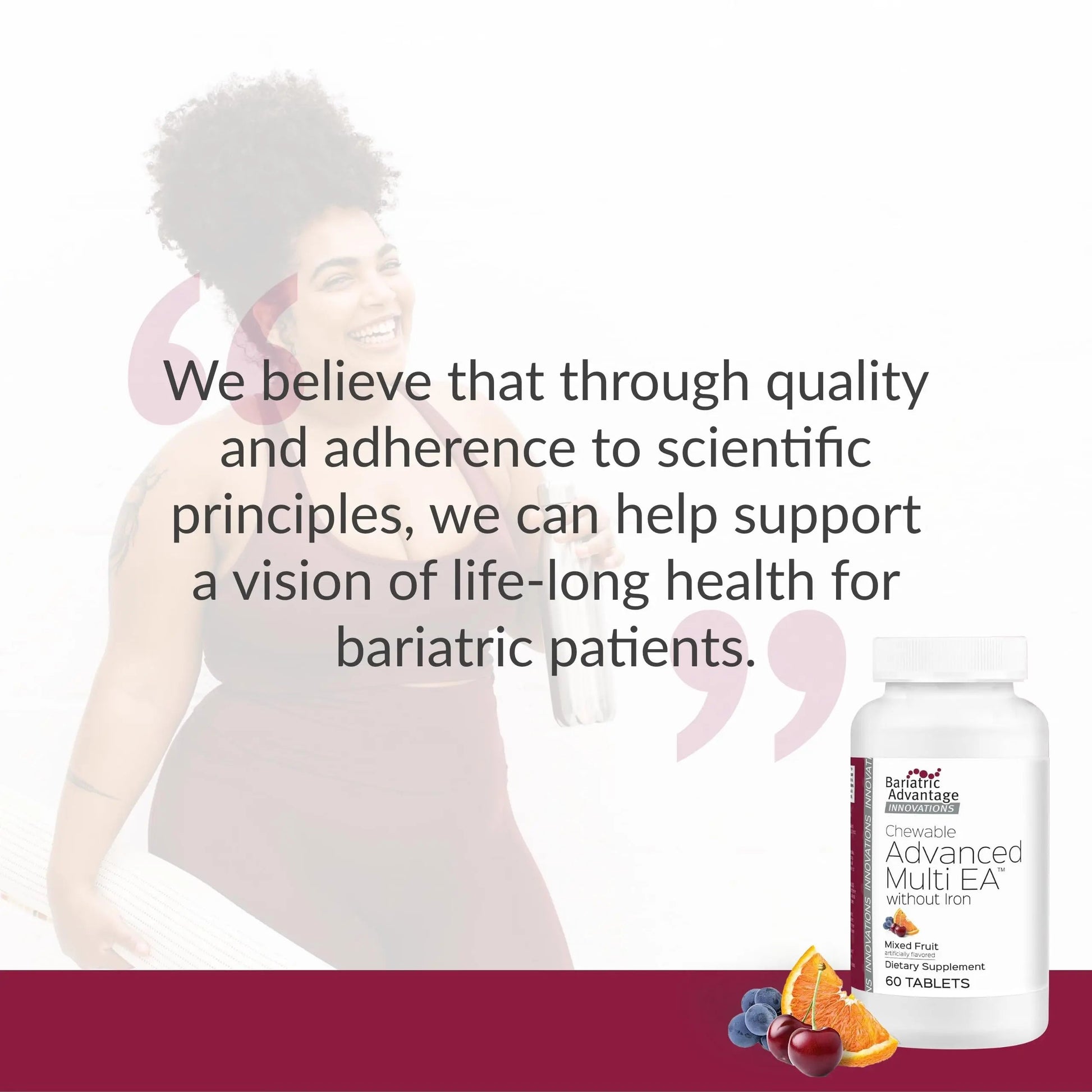 Bariatric Advantage Chewable Advanced Multi EA Without Iron - High Potency Daily Multivitamin - for Bariatric Surgery Patients Including Bariatric Advantage