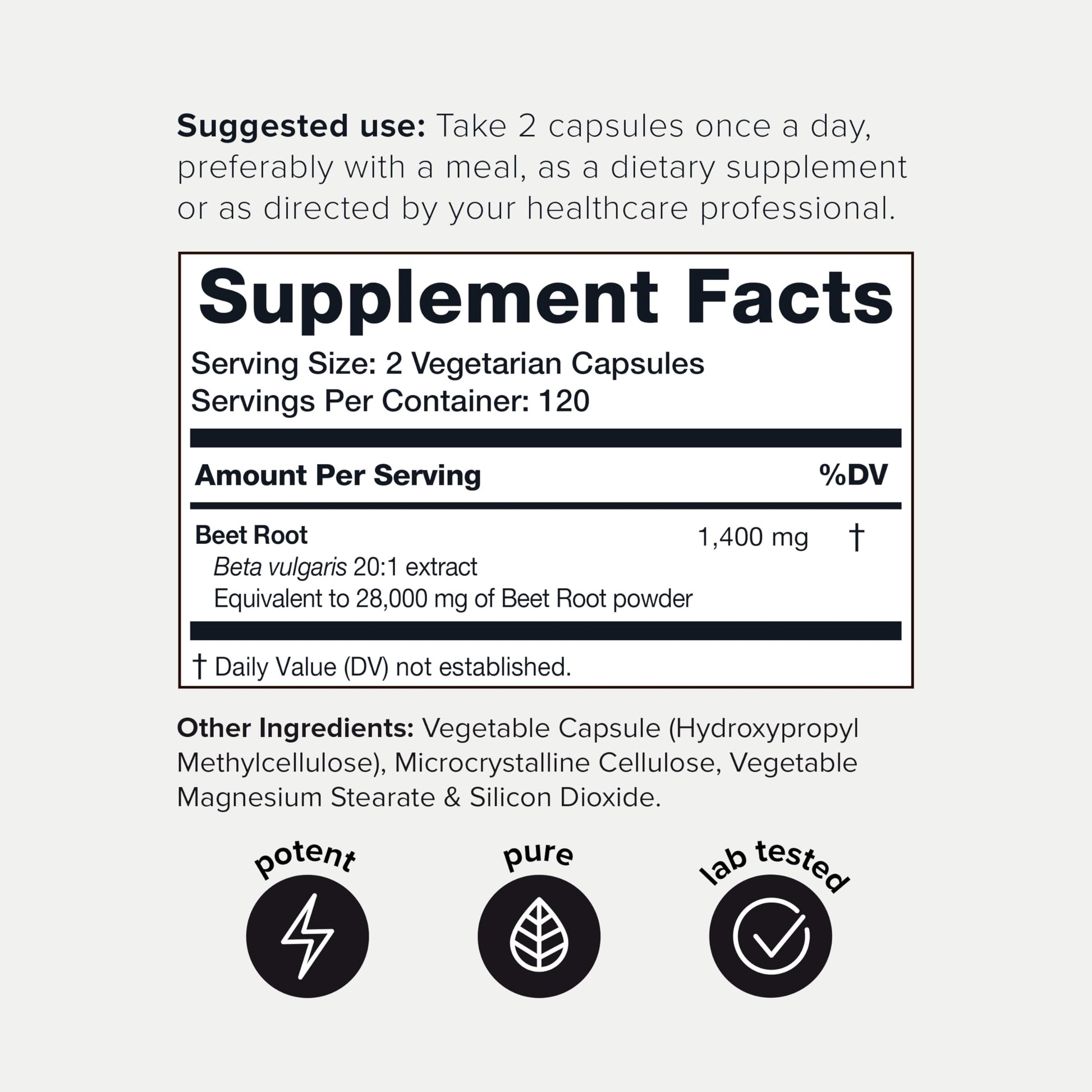28,000mg 20x Concentrated Extract Beet Root Capsules - Natural Nitric Oxide Booster ToniiqBuy Supplements Australia