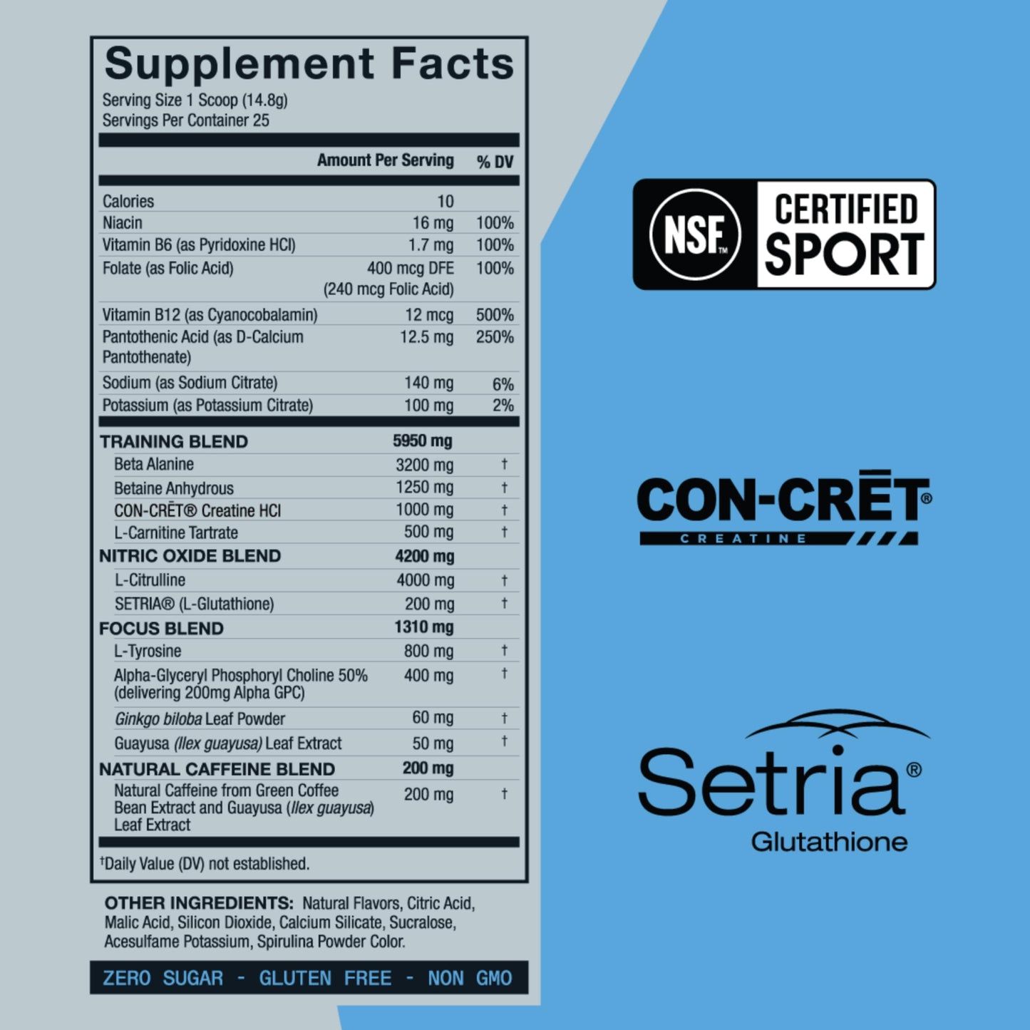 ZOA+ Pre Workout Powder, Fruit Punch - NSF Certified for Sport with Zero Sugar, Electrolytes ZOABuy Supplements Australia