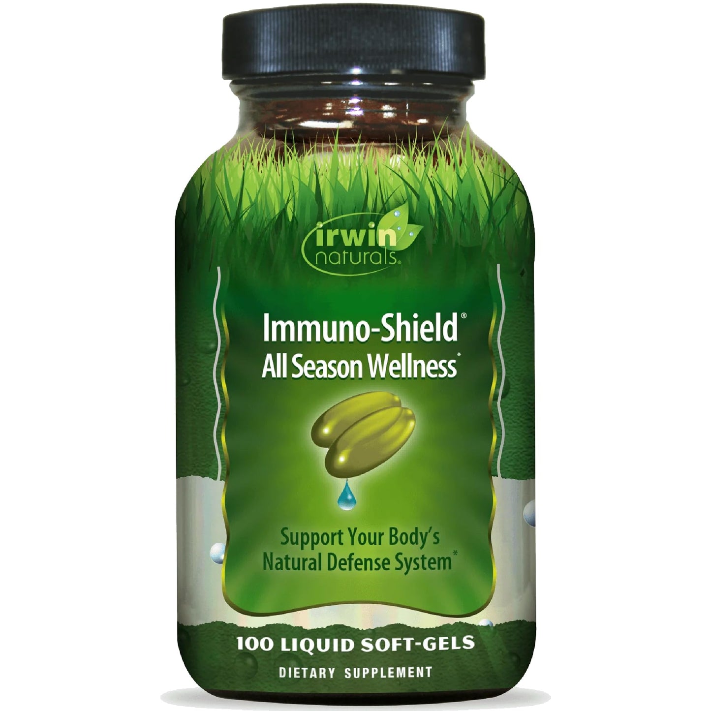 Irwin Naturals Immuno-Shield All Season Wellness for Body's Natural Defense System - 100 Liquid Softgels Irwin NaturalsBuy Supplements Australia