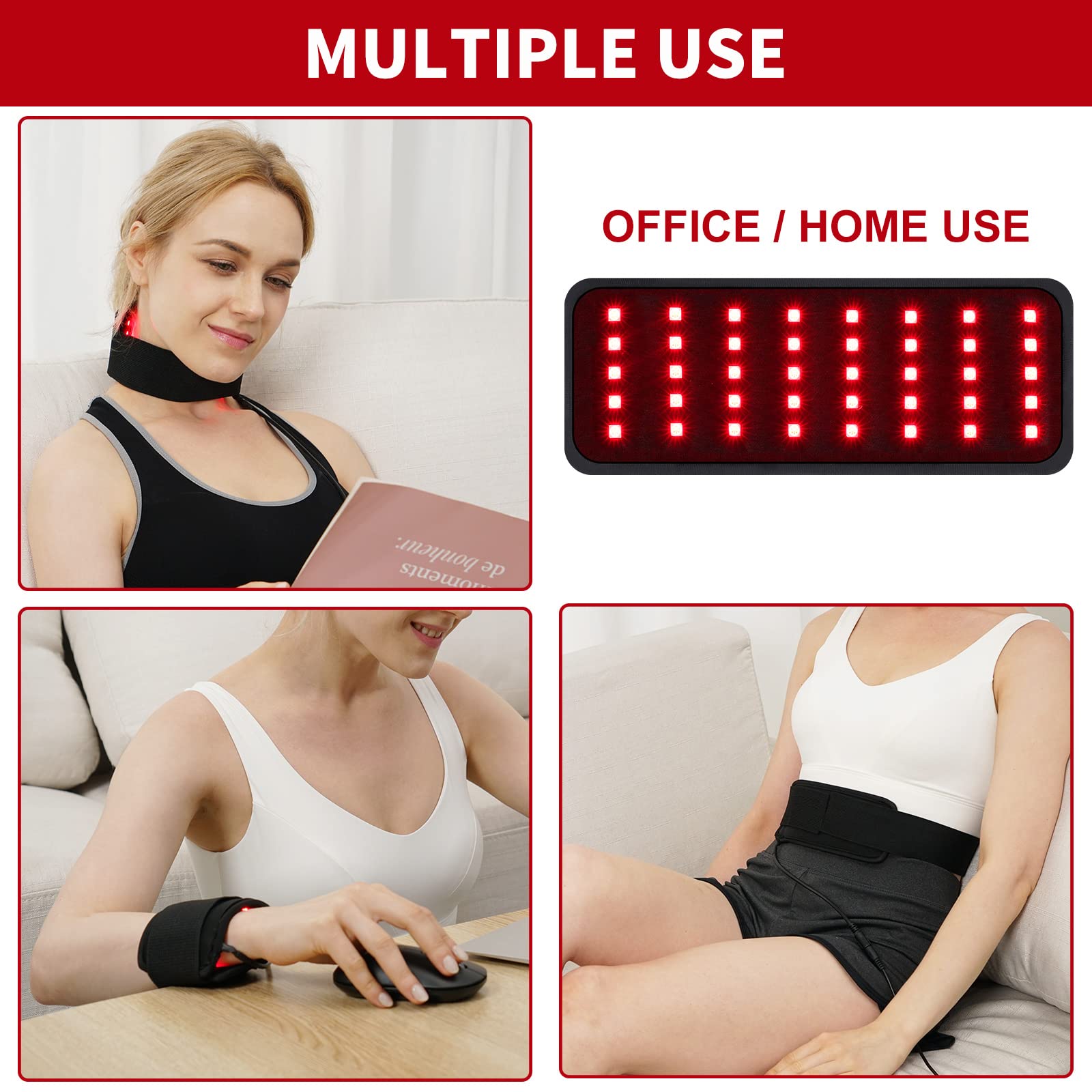 Replacement Red Light Therapy Patch, Infrared Light Therapy for Body Neck Wrist Red Therapy Belt EnjoYieldBuy Supplements Australia