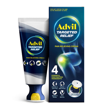 Advil Targeted Relief Pain Relieving Cream with Massage Applicator, Up to 8 Hours of Powerful Relief of Minor Arthritis Pain, Joint Pain, Lower Back Pain and Muscle Pain, 2.5 oz AdvilBuy Supplements Australia