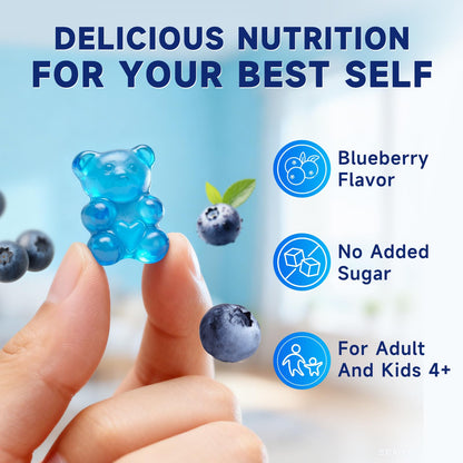 Nedtol Magnesium Glycinate Gummies 600mg, Sugar Free Magnesium Potassium Supplement for Adults with Magnesium L-Threonate, Vitamin D, B6,and CoQ10 for Sleep, Body Support and Relaxation,120 Count NedtolBuy Supplements Australia
