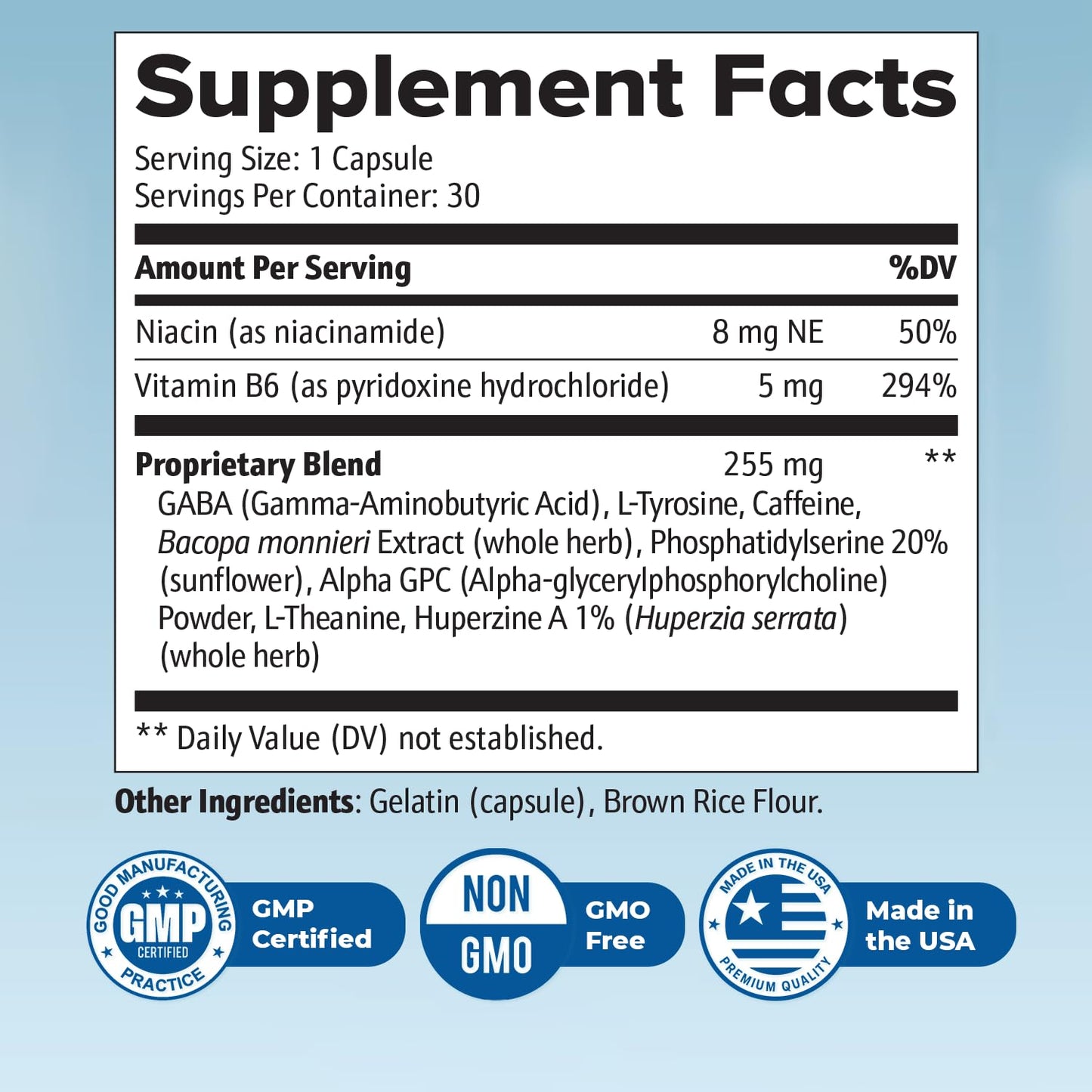 Neuro Sharp – Natural Formula with Bacopa Monnieri, Ginkgo Biloba & Huperzine-A – Made in the USA, Non-GMO, 30 Capsules, 3 Month Supply Nature’s NutriWaveBuy Supplements Australia