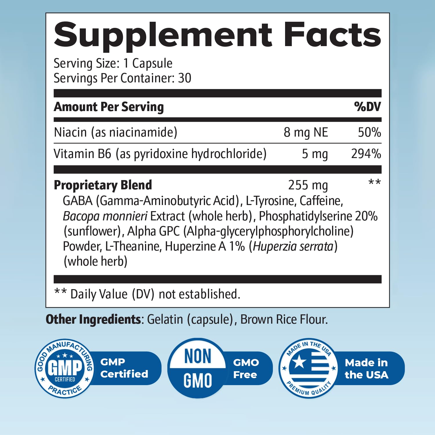 Neuro Sharp – Natural Formula with Bacopa Monnieri, Ginkgo Biloba & Huperzine-A – Made in the USA, Non-GMO, 30 Capsules, 3 Month Supply Nature’s NutriWaveBuy Supplements Australia