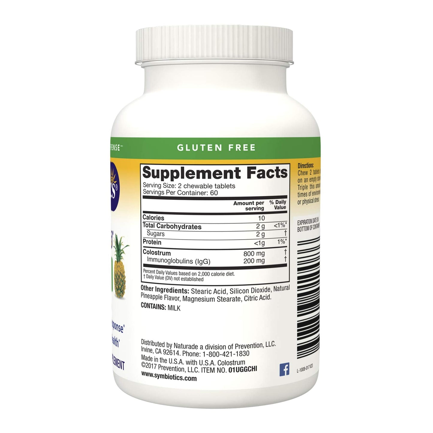 Symbiotics Immunity Support Colostrum Plus Chewables (Pineapple) SymbioticsBuy Supplements Australia