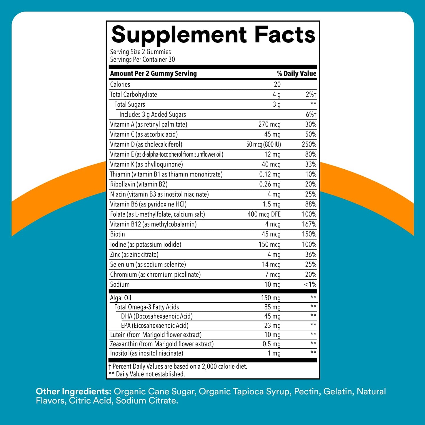 SmartyPants Teen Guy Multivitamin Gummies, Omega 3 (DHA/EPA), Vitamin D3, C, Vitamin B12, B6, A, K & Zinc, Folate, Gluten Free, Fruit Flavor, 60 Count (30 Day Supply) SmartyPantsBuy Supplements Australia