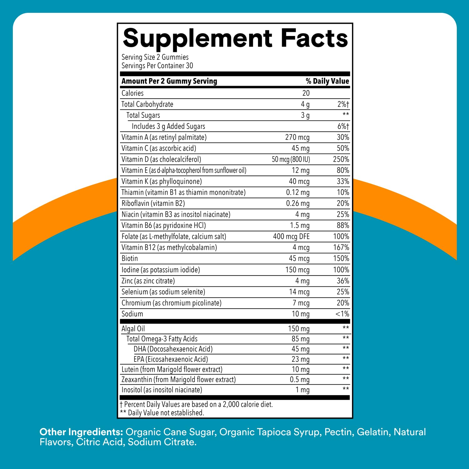 SmartyPants Teen Guy Multivitamin Gummies, Omega 3 (DHA/EPA), Vitamin D3, C, Vitamin B12, B6, A, K & Zinc, Folate, Gluten Free, Fruit Flavor, 60 Count (30 Day Supply) SmartyPantsBuy Supplements Australia