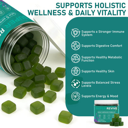 caicieter Super Revive Gummies for Hair Loss - Sea Moss Gummies with Vitamin C, E, Aloe Vera & Pearl Powder Glow, Promotes Thicker, Fuller & Stronger Hair - 60 Count caicieterBuy Supplements Australia