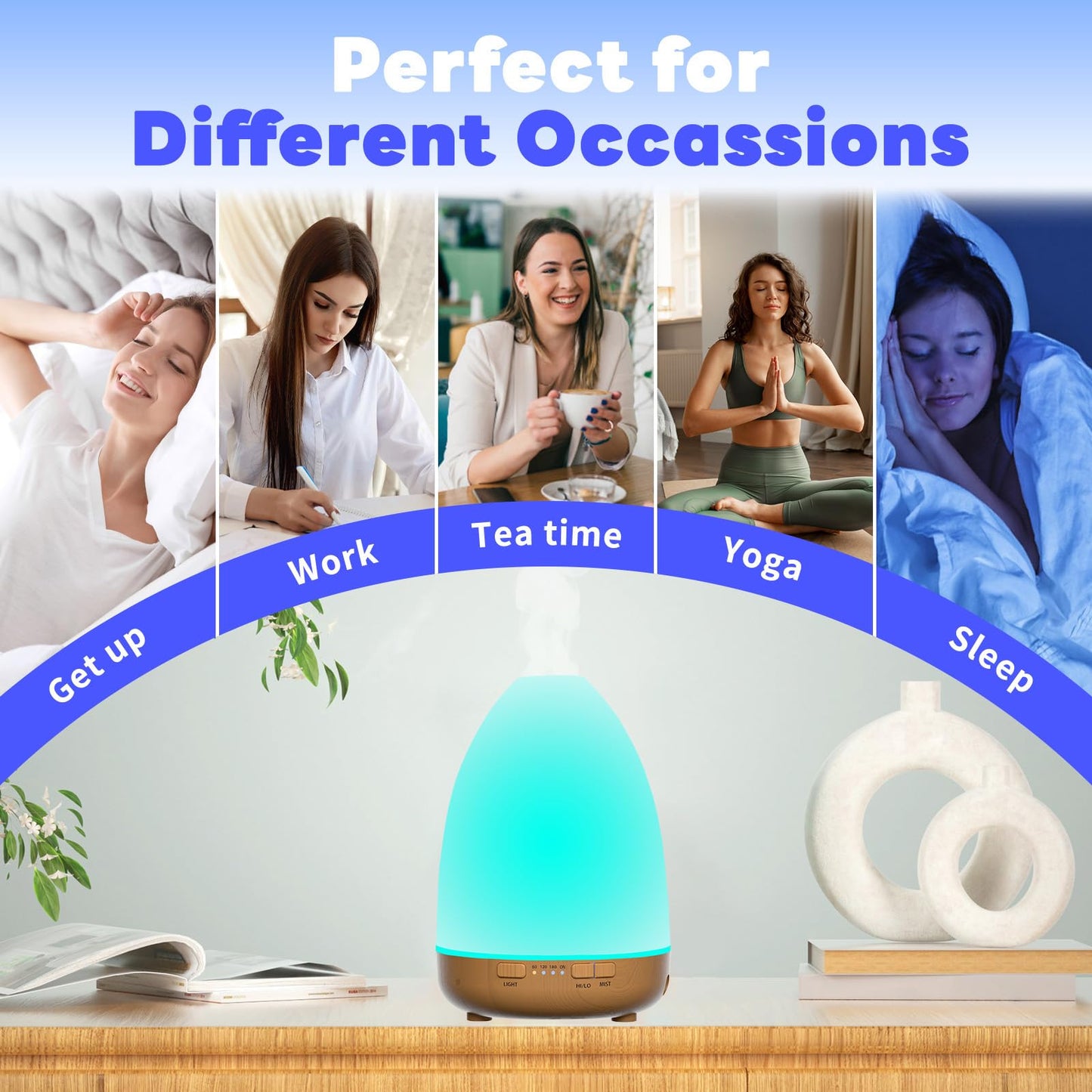 200ml Essential Oil Diffuser, Aromatherapy Diffuser,Enhanced Essential Oil Diffuser, Cool Mist Humidifier LovegergerBuy Supplements Australia