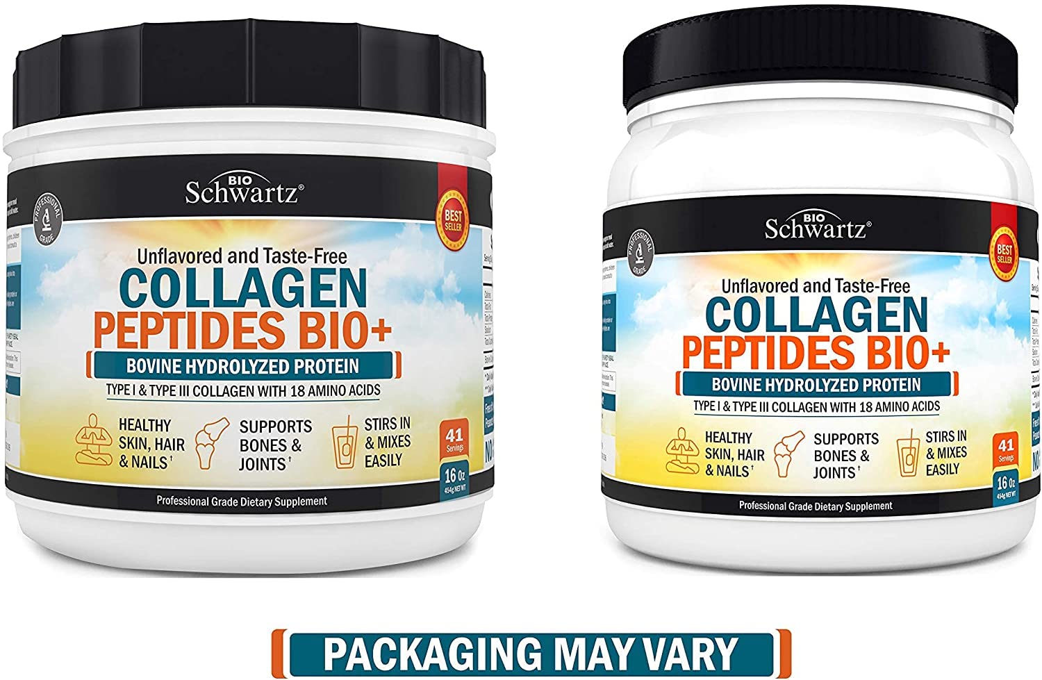 Collagen Peptides Powder - Grass Fed, Pasture Raised with Aminos - Promotes Healthy BioSchwartzBuy Supplements Australia