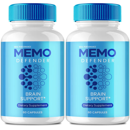 Memo Defender Brain and Memory Support Capsules, Memo Defender for Memory Supplement Pills, Advanced Formula Nootropic Pills for Brain Health Support, MemoDefender Health Blend Reviews (2 Pack) IDEAL PERFORMANCEBuy Supplements Australia