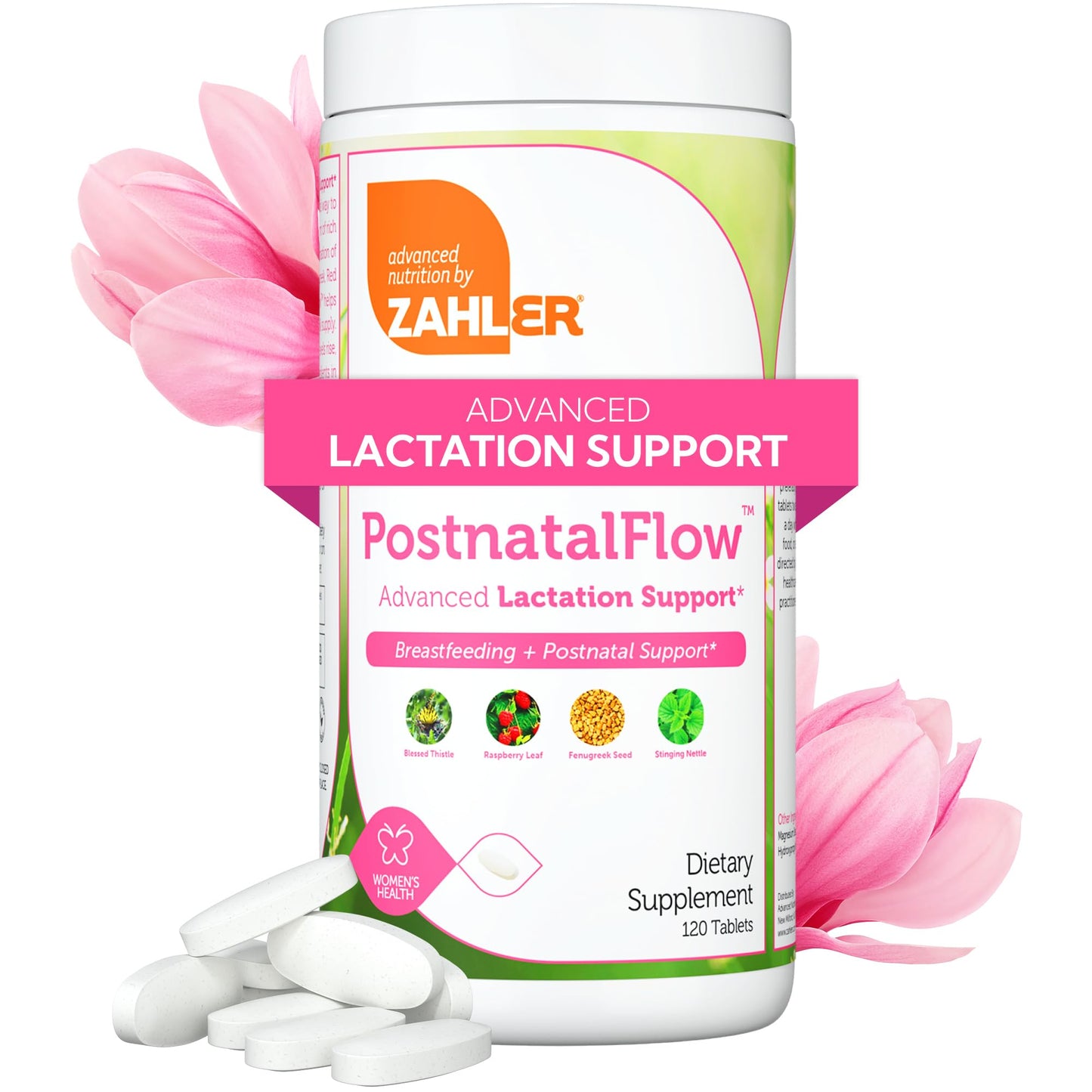 Zahler Postnatal Flow for Advanced Lactation Support, Breastfeeding + Postnatal Support, 120 Tablets. ZahlerBuy Supplements Australia