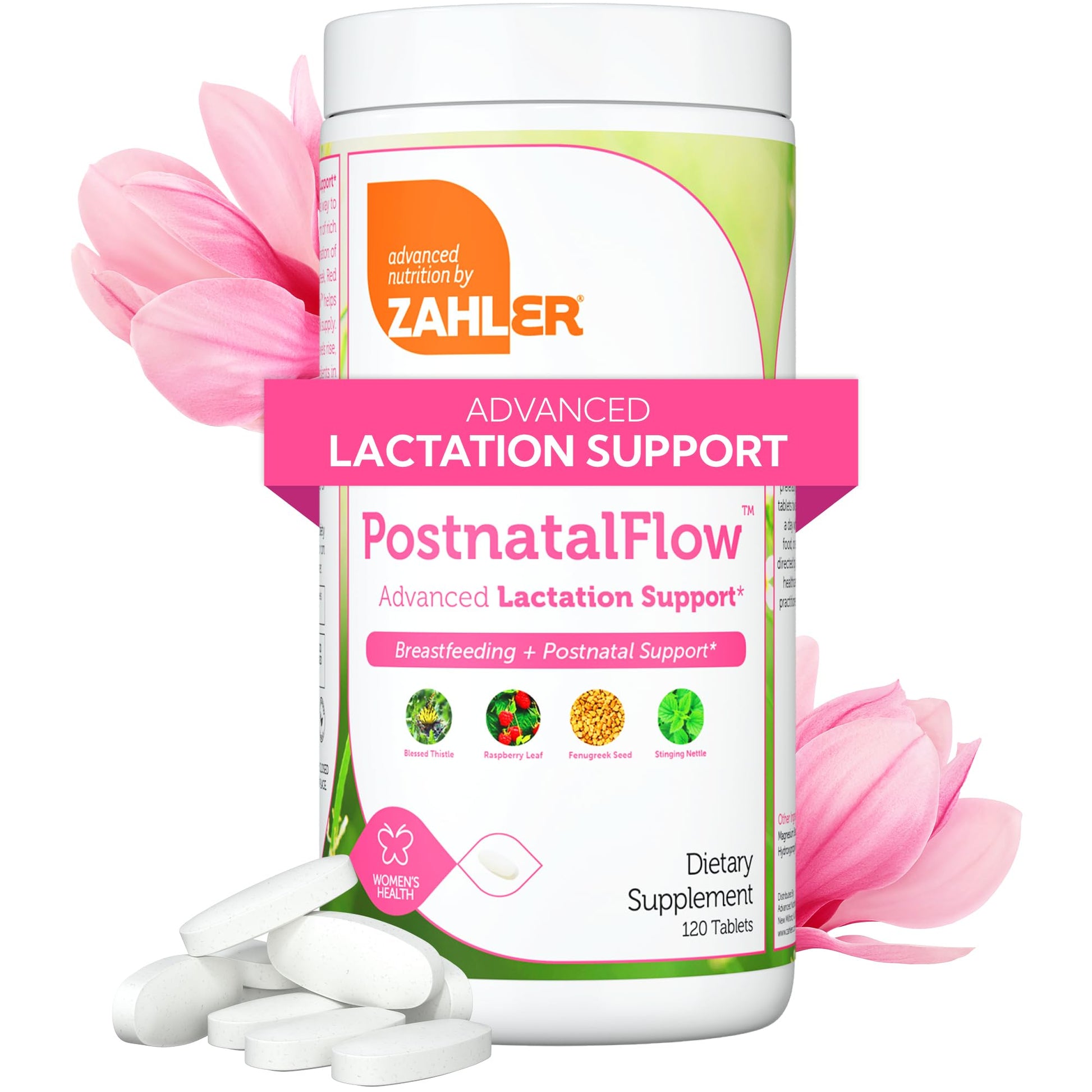 Zahler Postnatal Flow for Advanced Lactation Support, Breastfeeding + Postnatal Support, 120 Tablets. ZahlerBuy Supplements Australia