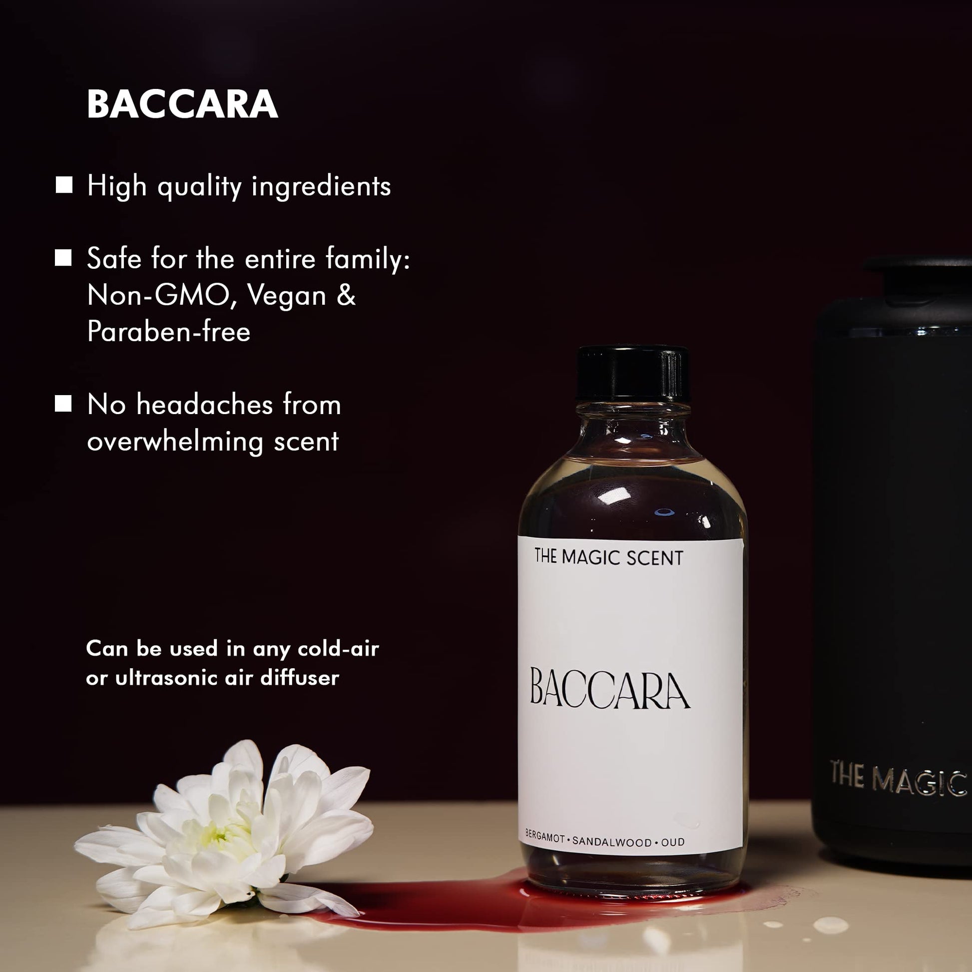 The Magic Scent "Baccara" Oils for Diffuser - HVAC, Cold-Air, & Ultrasonic Diffuser Oil Inspired THE MAGIC SCENTBuy Supplements Australia
