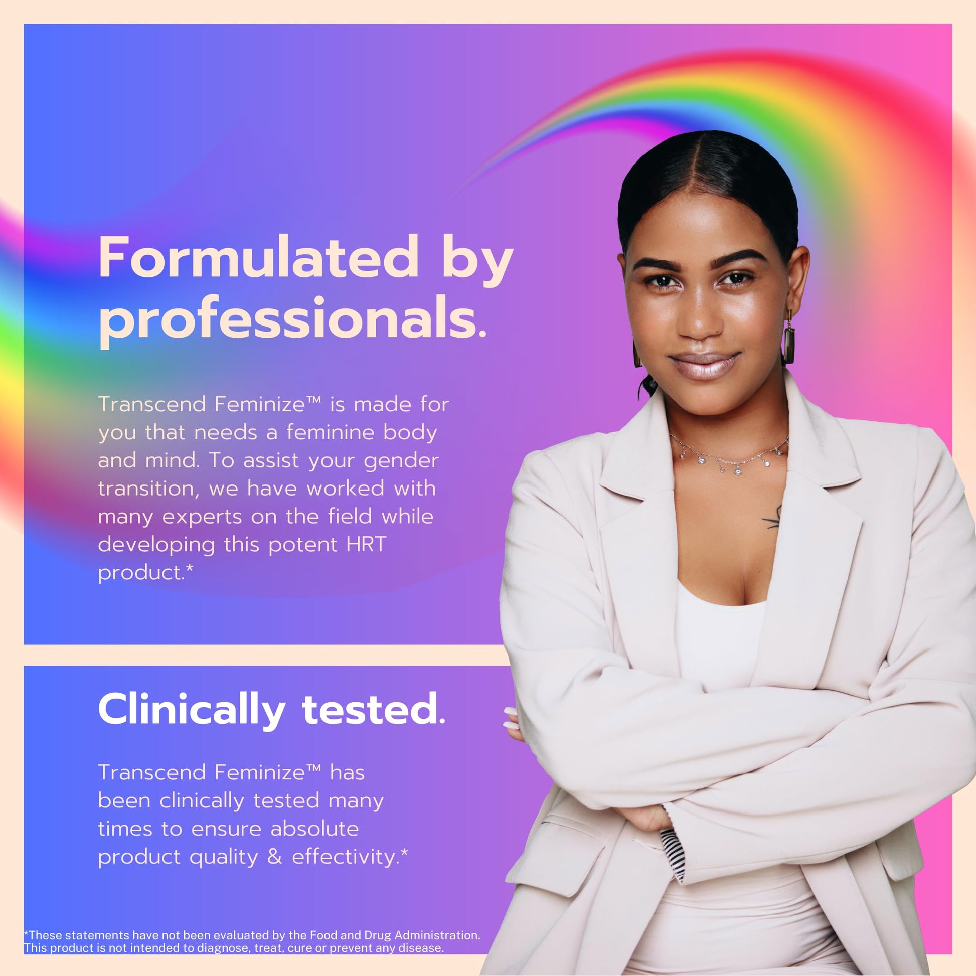 FEMINIZE Transcend HRT Pills for Estrogen - Potent HRT Estrogen Complex - Big Breats Soft Skin Feminizer FEMINIZEBuy Supplements Australia