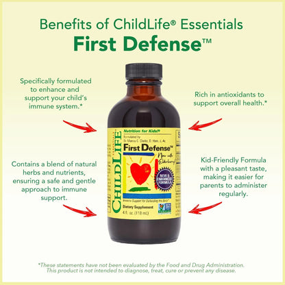 CHILDLIFE ESSENTIALS Immune Support 3-Pack - Liquid Vitamin C, First Defense, and Echinacea - Immune Boosting Supplements CHILDLIFE ESSENTIALSBuy Supplements Australia